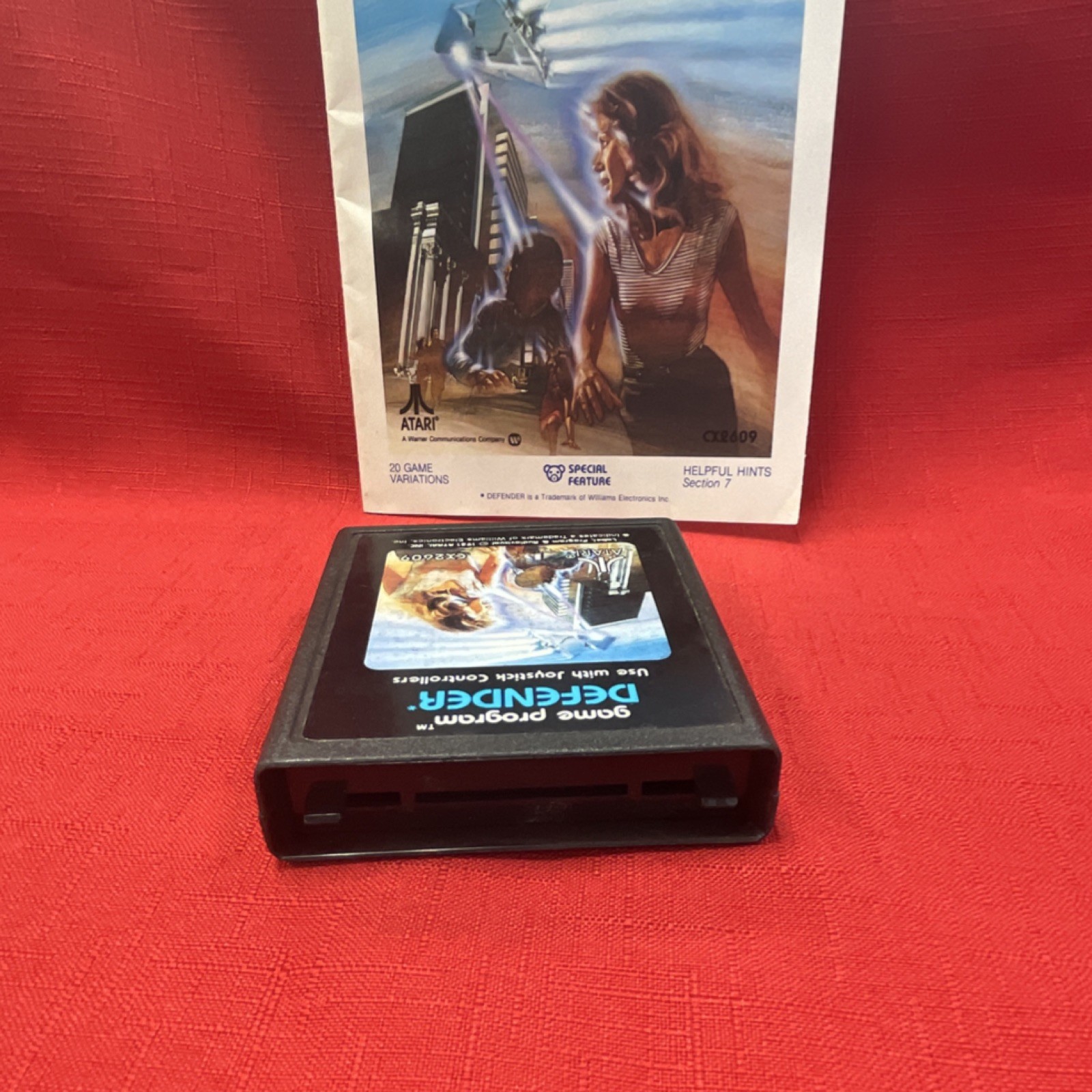 Atari Defender Arcade Game for Atari 2600 Manual Included