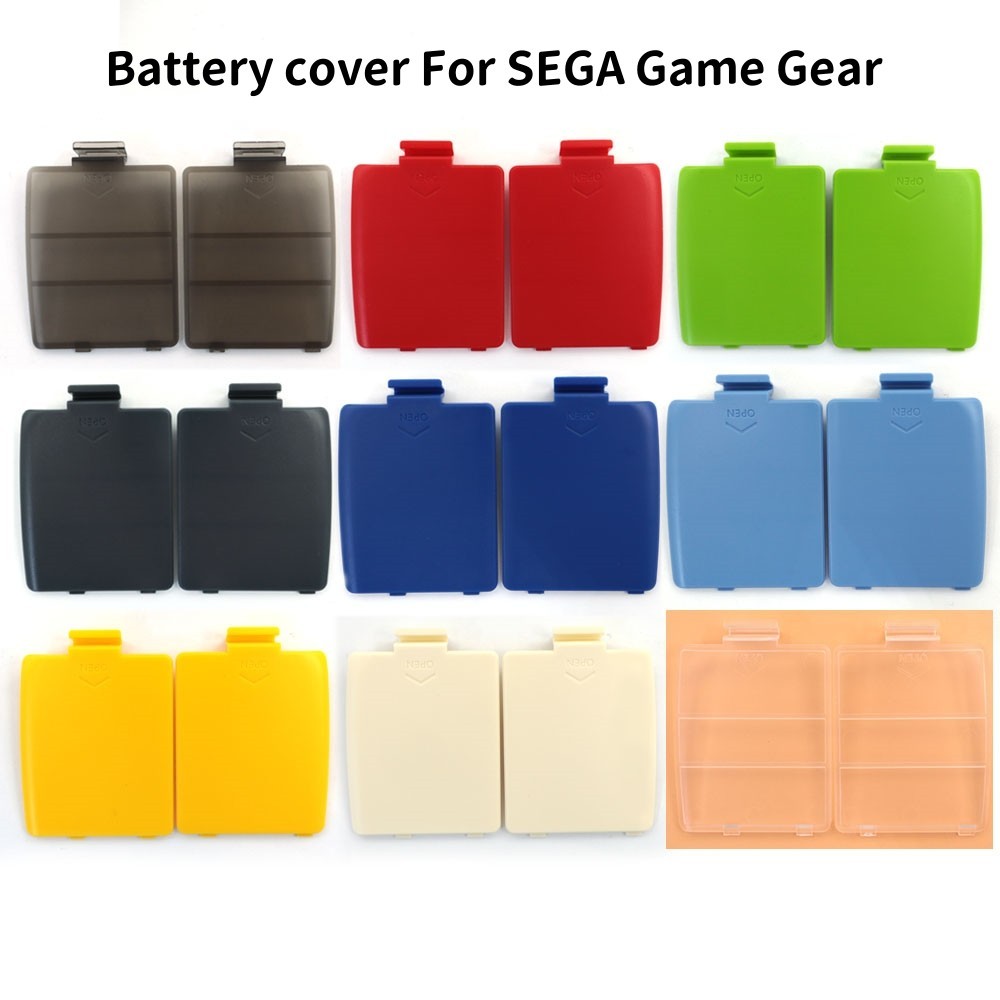 Battery Door Cover L R Left Right Side AA Battery Lid Cover For Sega Game Gear
