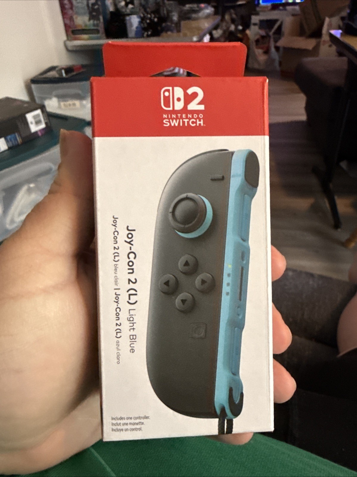 NINTENDO Switch 2 Joy-Con 2 Controller Light Blue, Left – NEW SEALED