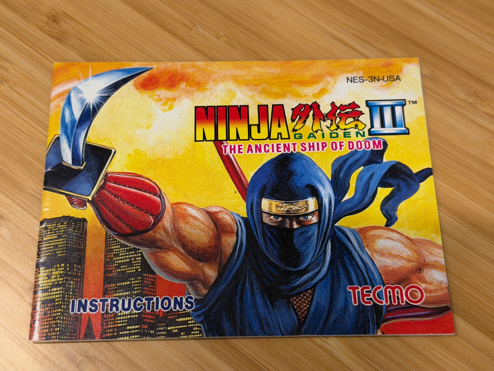 Ninja Gaiden III 3 The Ancient Ship of Doom Instruction Manual NES
