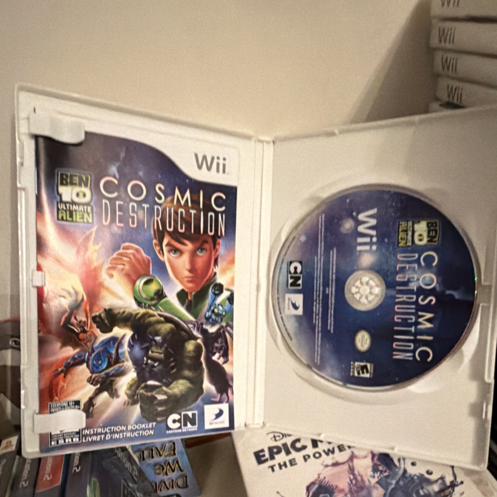 D3 Publisher Ben 10 Ultimate Alien Cosmic Destruction Wii Manual Action E10+ NT…