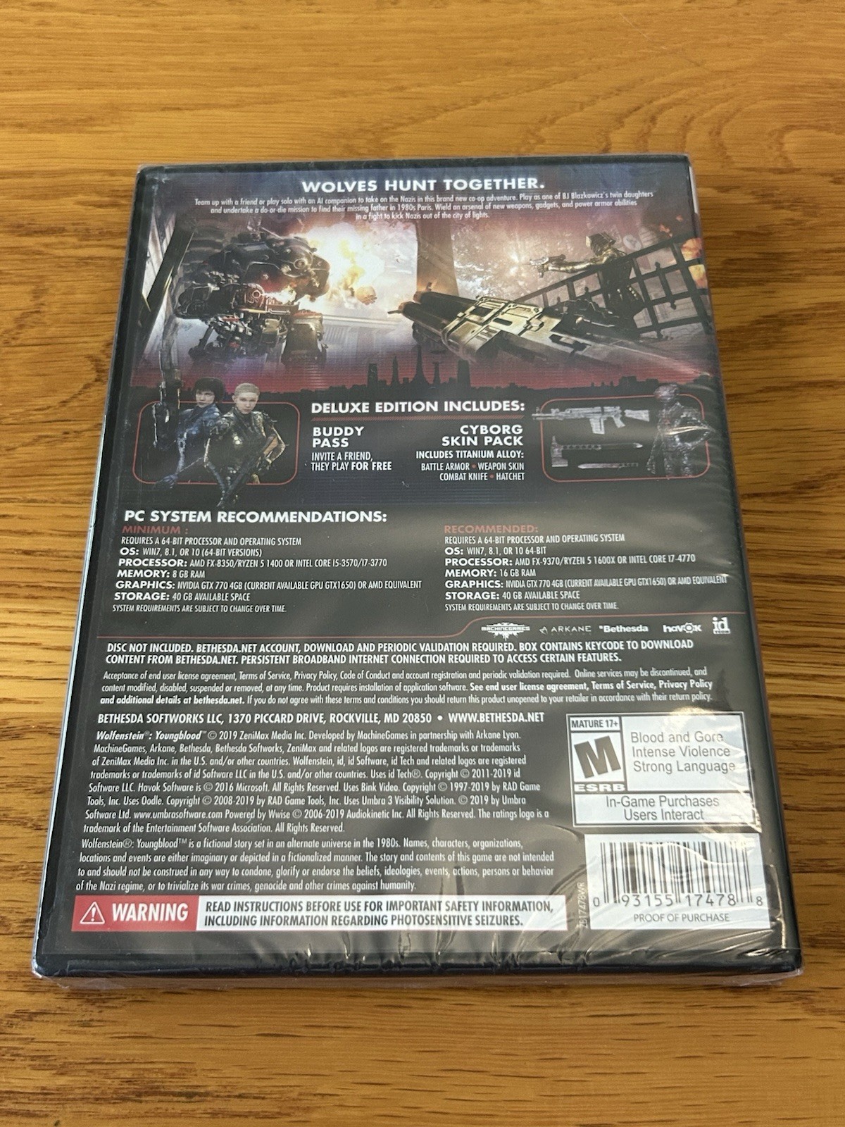 Wolfenstein: Youngblood Deluxe Edition ( PC Game ) Brand New Factory Sealed