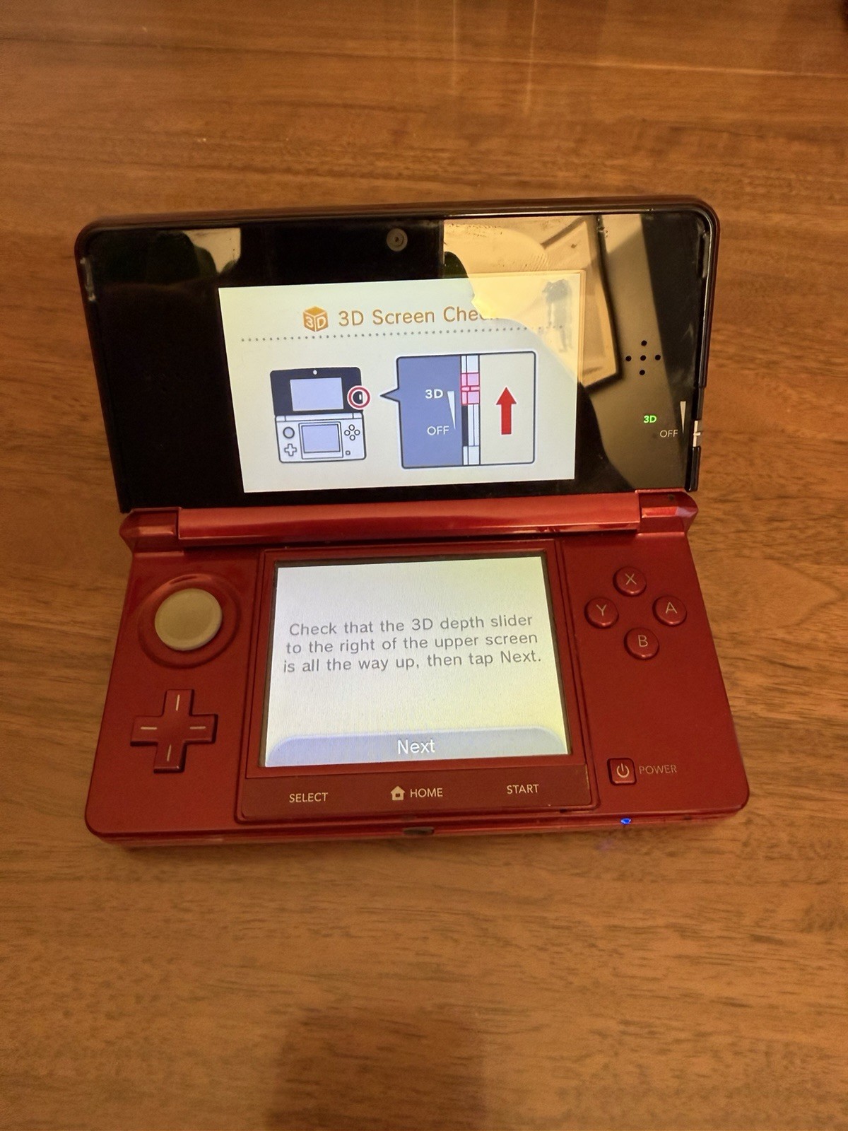 Nintendo 3DS Flame Red (Charger/Stylus/5 Games Included)