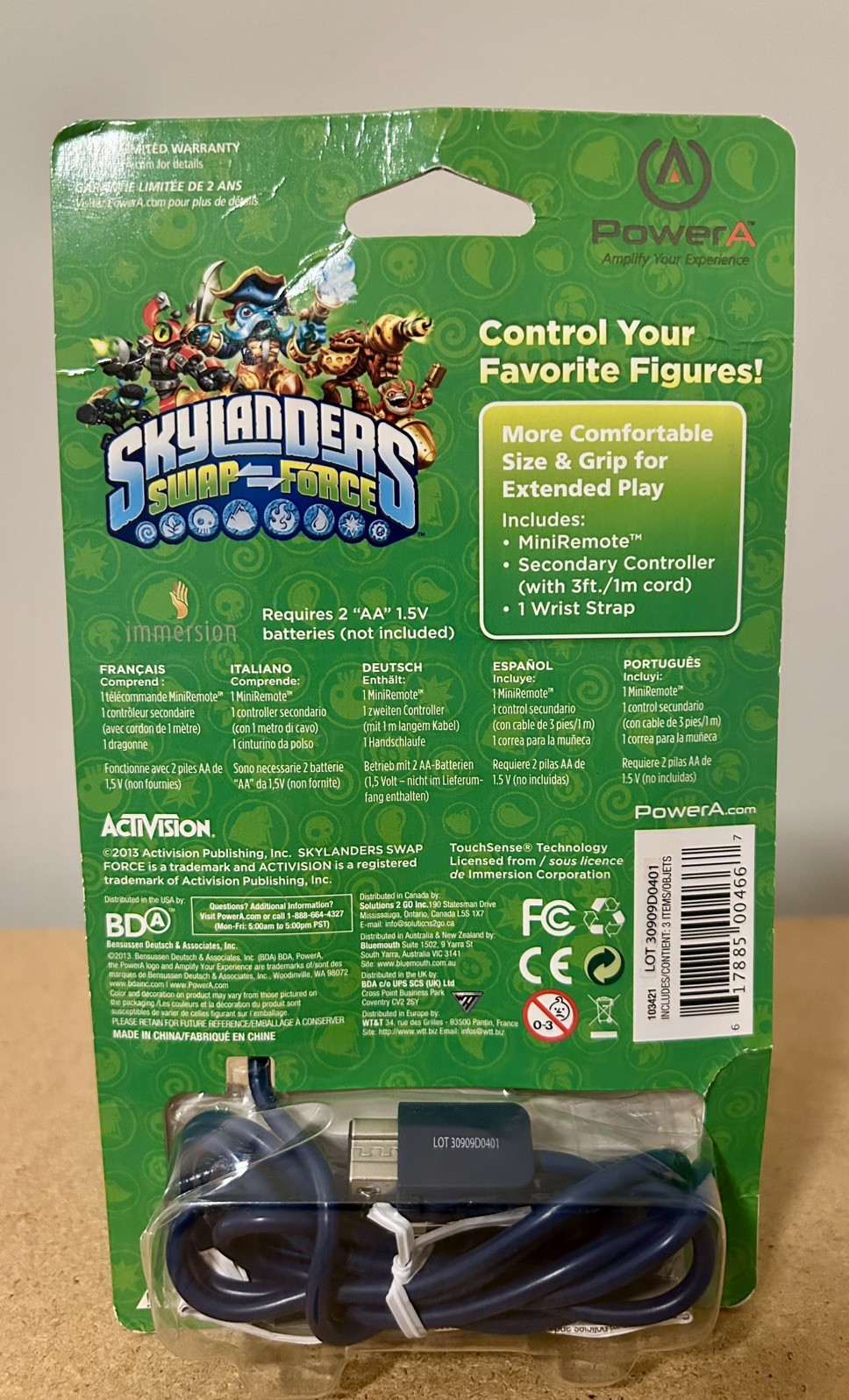 Skylanders – Swap Force 🔄 PowerA – Pro Pack Mini – WiiU/Wii – BNIFSP