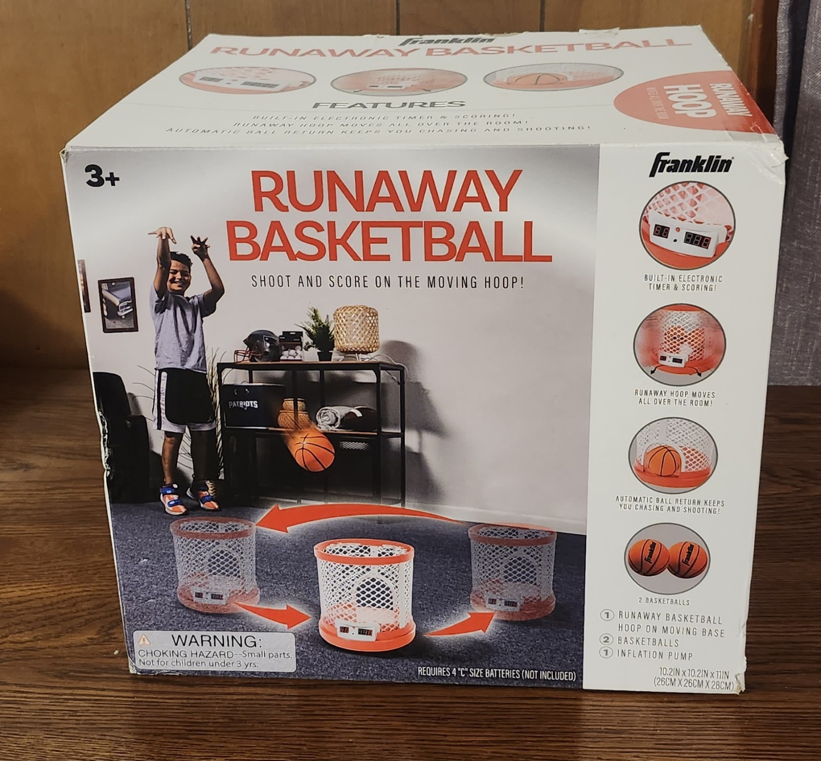 Rare Runaway Basketball Franklin Moving Basketball Hoop At Home Game Open Box