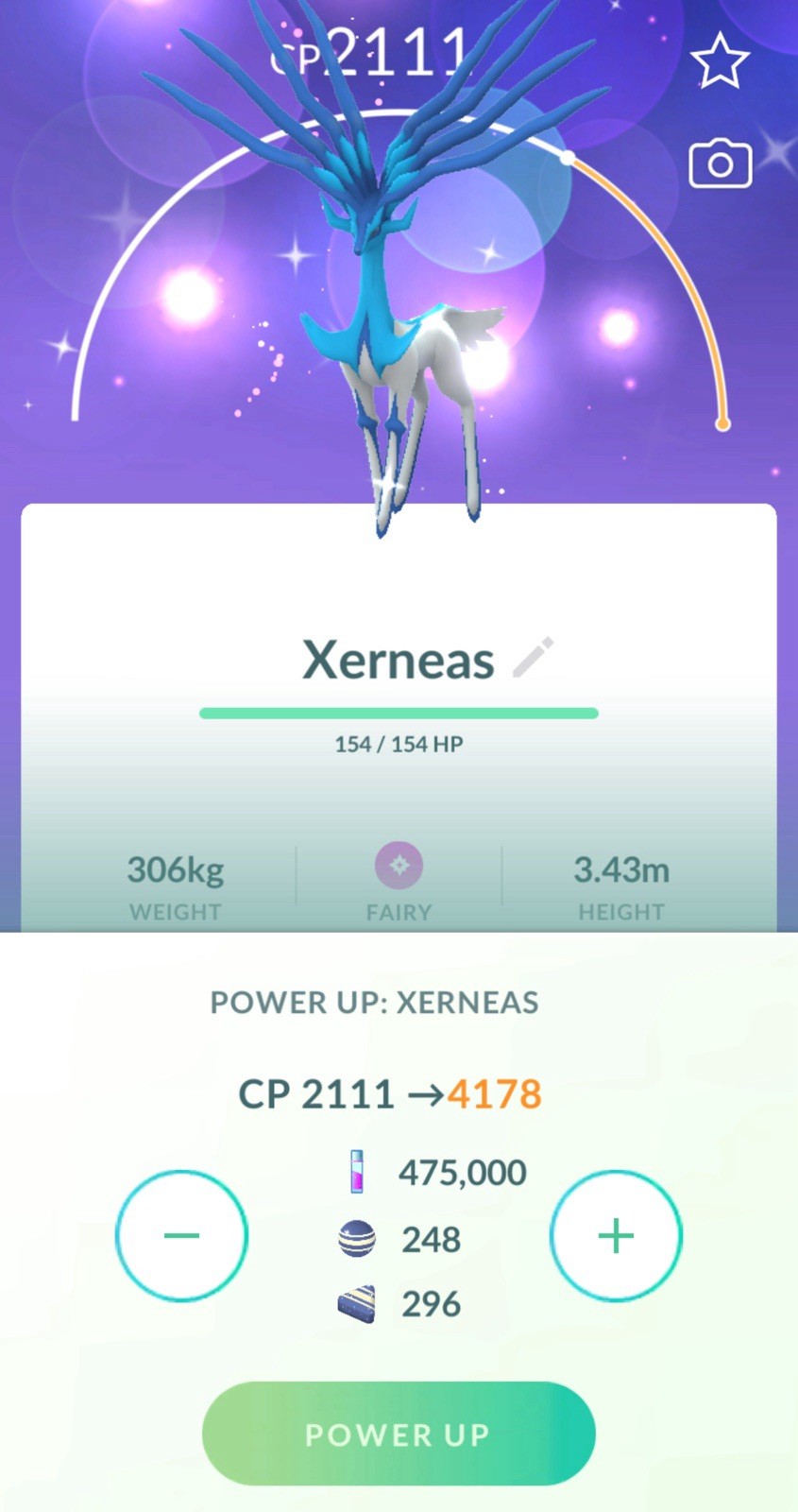 Pokemon✨Lv50✨Shiny Xerneas✨3 movesets✨TRA-DE✨Go✨