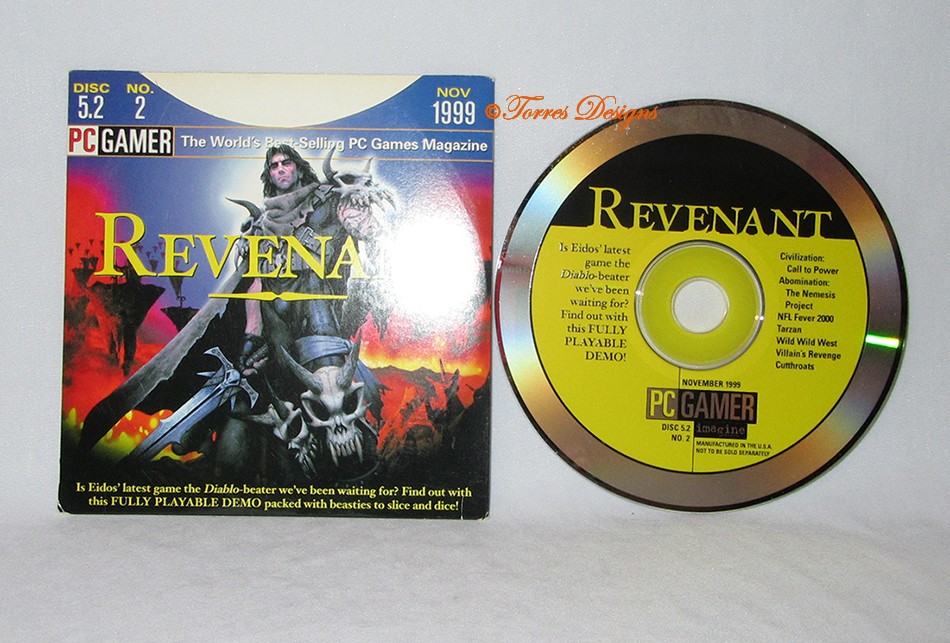 Vintage PC Gamer Revenant Disc 5.2 No 2 Nov 1999 – Collectible Gift