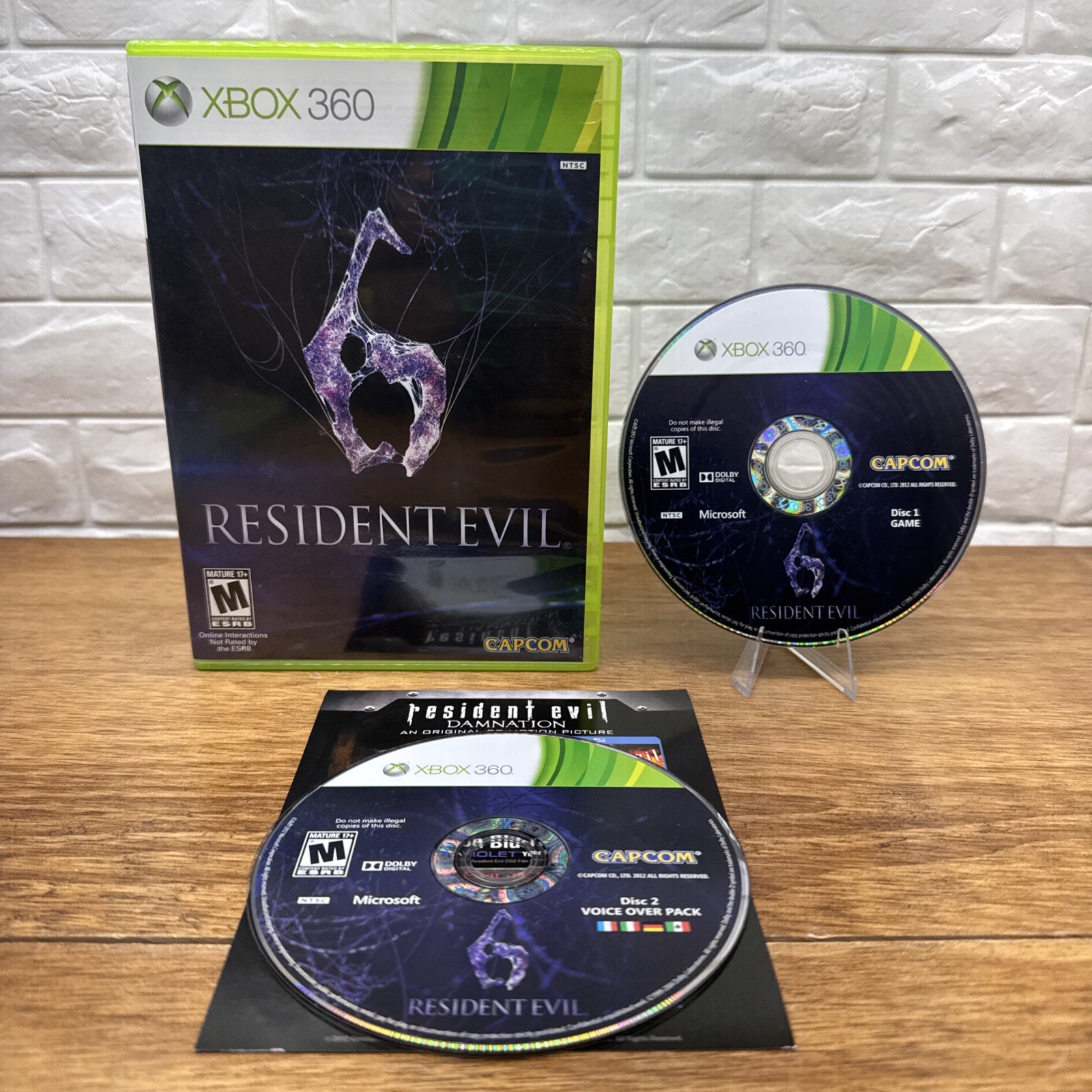 Resident Evil 6 (Microsoft Xbox 360, 2012) Refurbished Tested Free Shipping