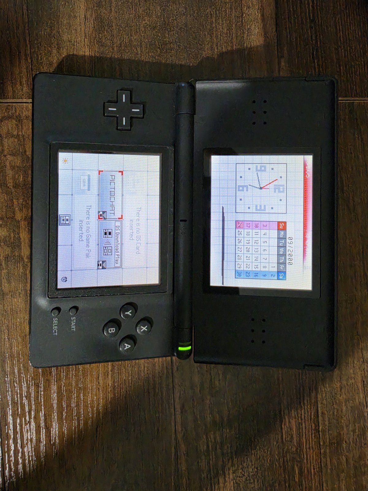 Nintendo DS Lite “AS IS” Handheld System – Onyx Black+charger(generic)+game