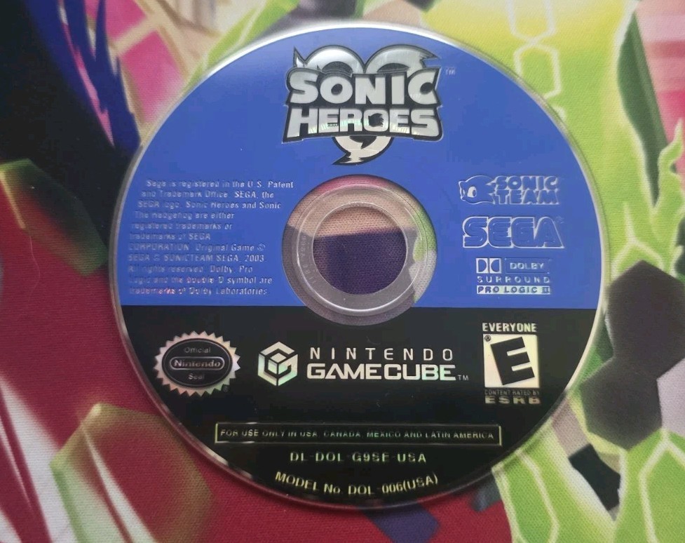 Sonic Heroes (Nintendo GameCube, 2004) – Disc Only. Tested & Working