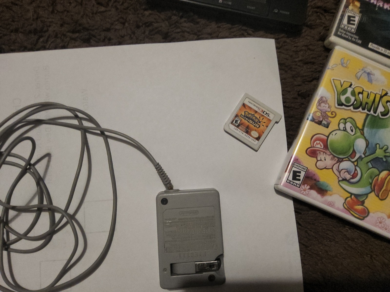 Nintendo 3ds Console Fully Configured 128gb Sd Card W/ Case , 5 Games, Charger