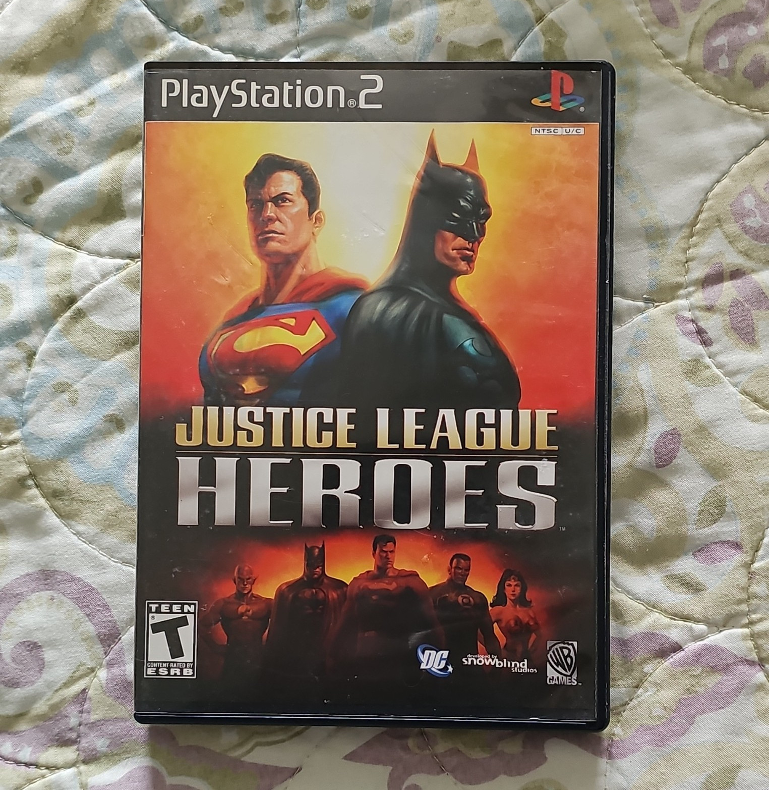 Warner Bros. Justice League Heroes Action PS2 Manual Included T NTSC-U/C 2006