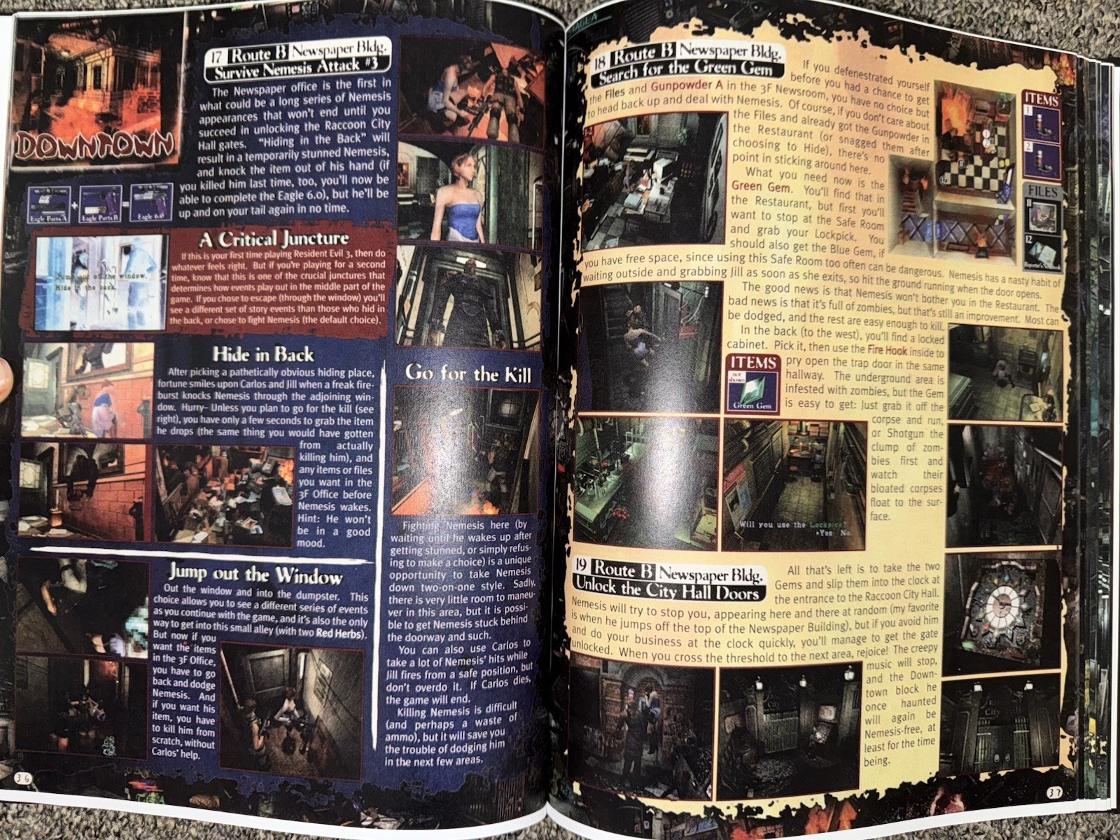 Resident Evil 3: Nemesis Versus PS1 Custom Hardcover Complete Strategy Guide