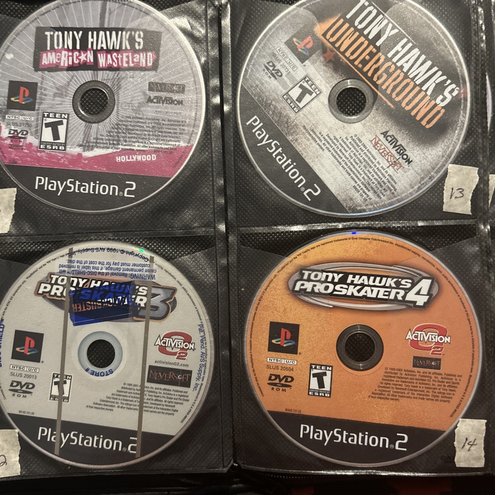 38 PlayStation 2 Game Lot In Binder
