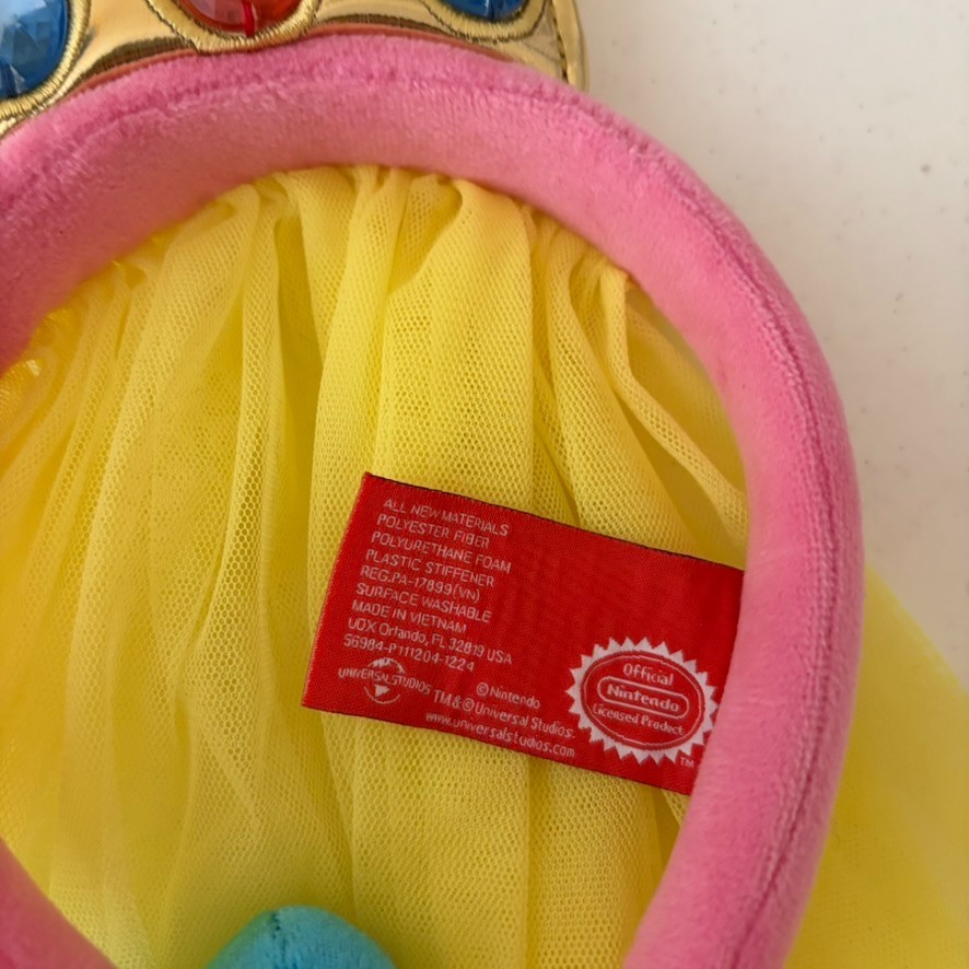 Super Nintendo World Princess Peach Headband Adult Crown Universal Studios