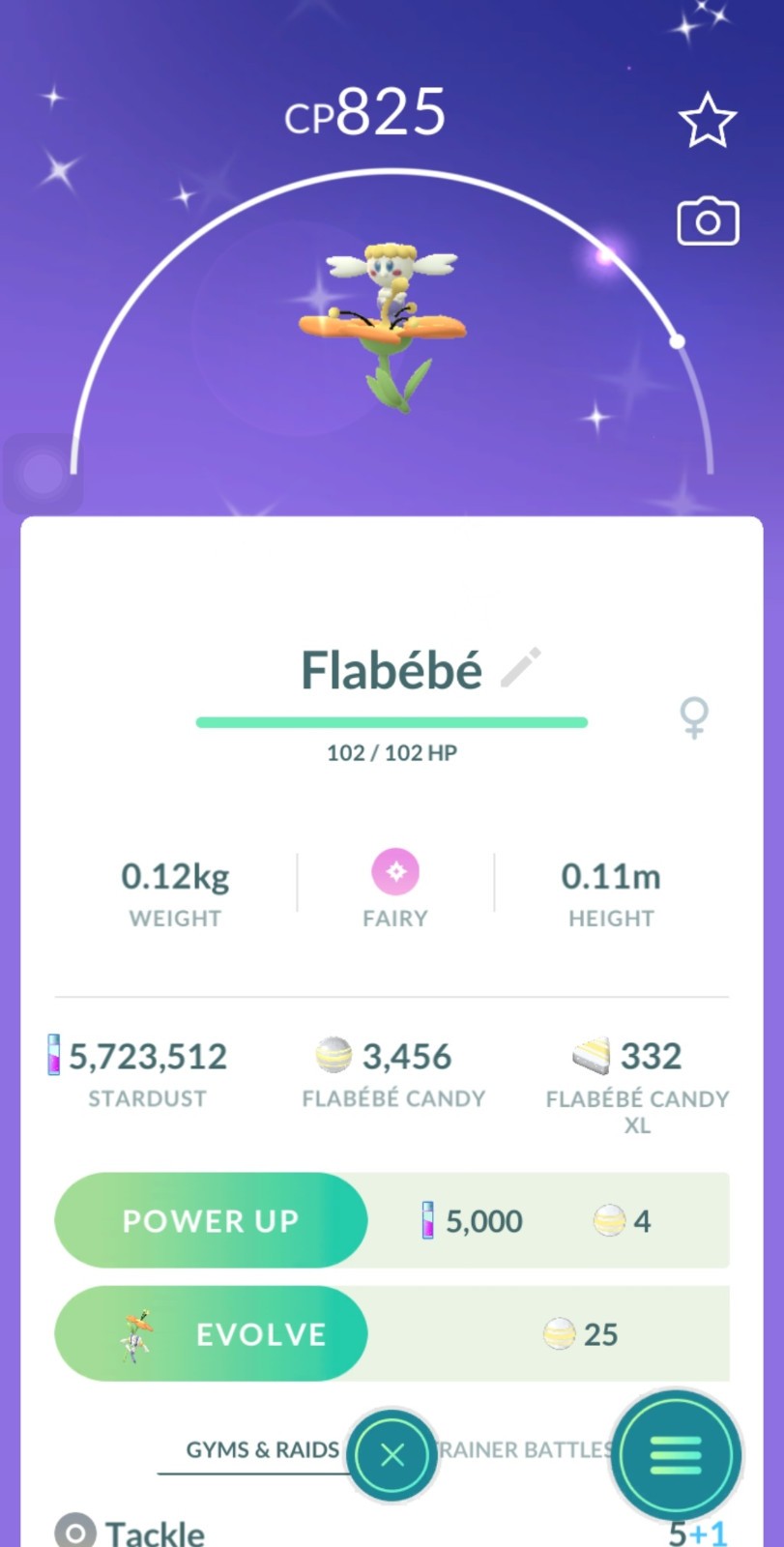 Pokémon Go -Shiny Flabebe Blue/Red/White/Orange/Yellow Flower Flabébé-Registered