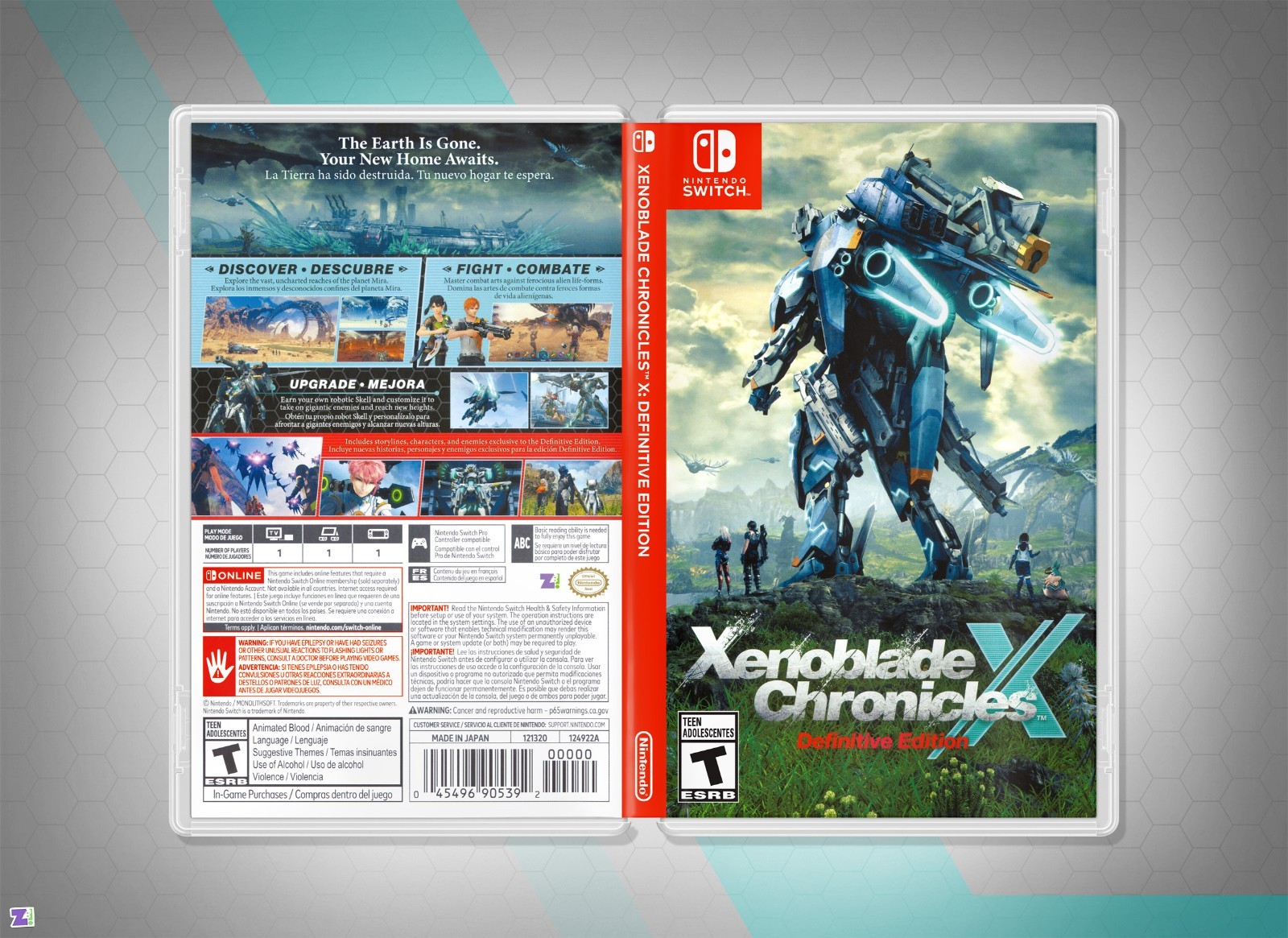 Xenoblade Chronicles X Cover Art: Replacement Insert & Case for Nintendo Switch