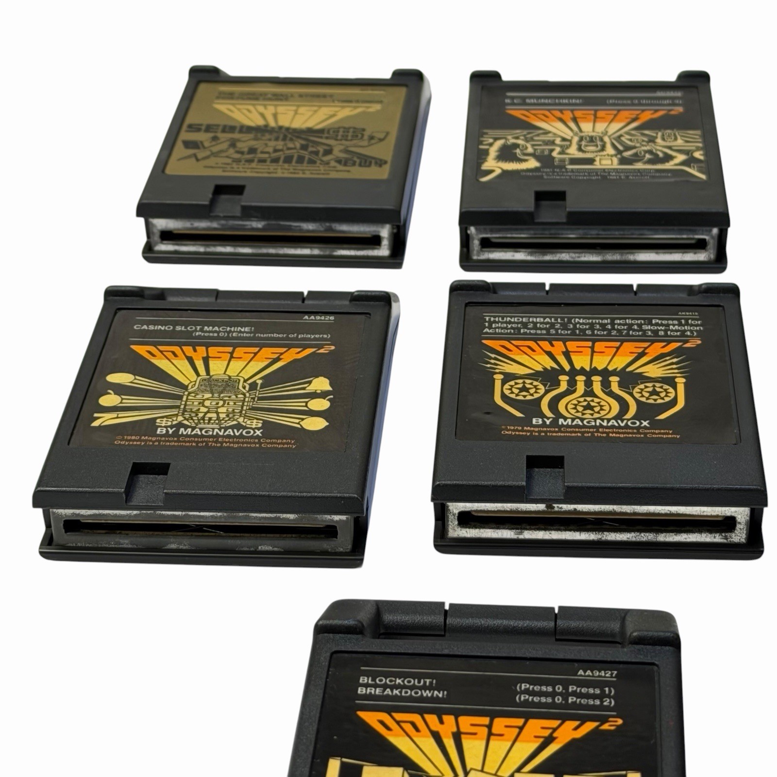Lot of 10 Magnavox Odyssey 2 Game Cartridge Bundle UNTESTED AS IS 70’s 80’s