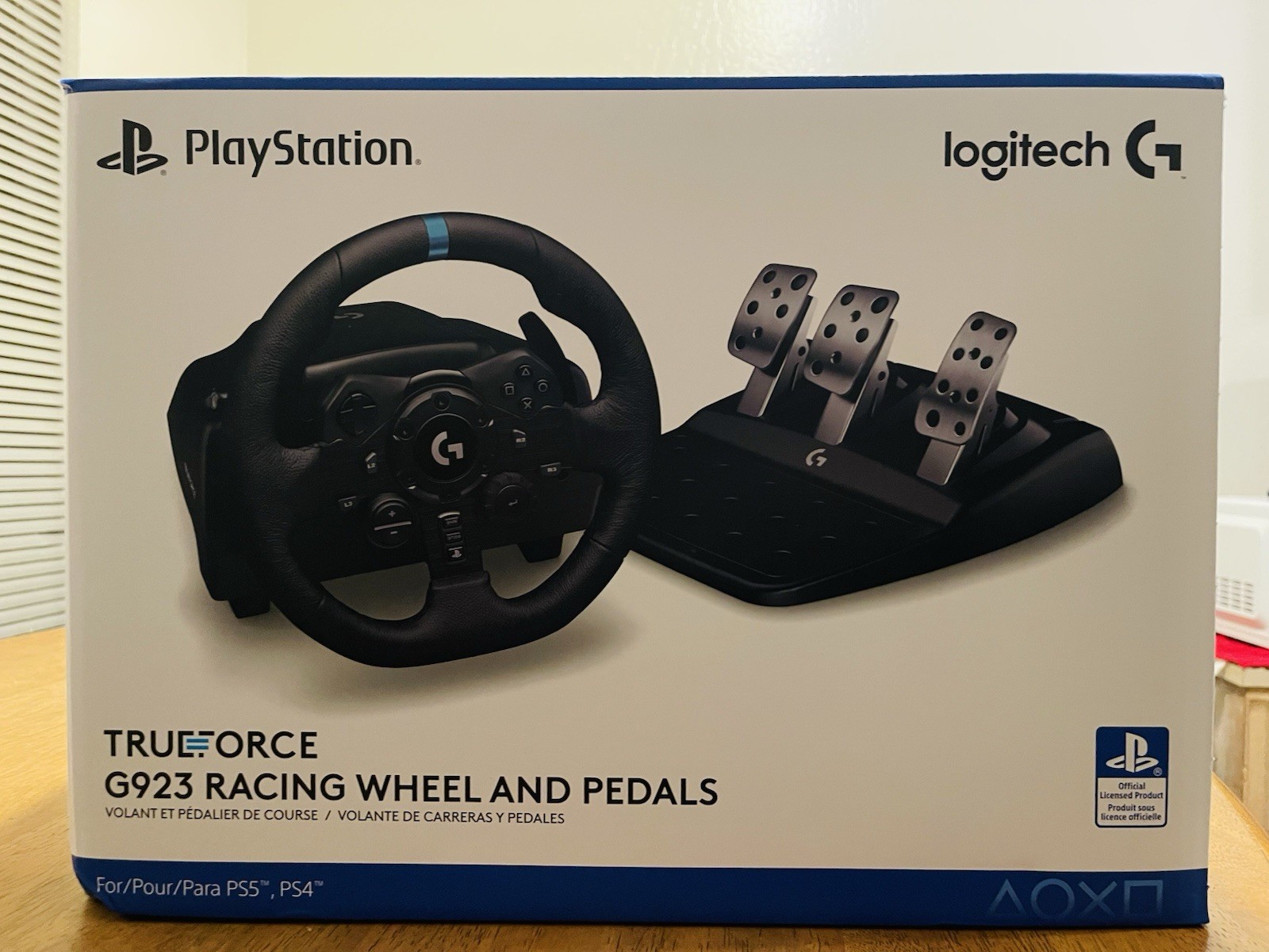 PlayStation Brand New Logitech G923 Racing Wheel & Pedals (PS5/PS4/PC)