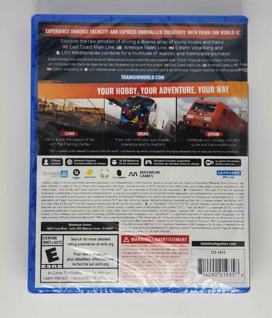 Train Sim World 4 (PS5 / Playstation 5) BRAND NEW SEALED