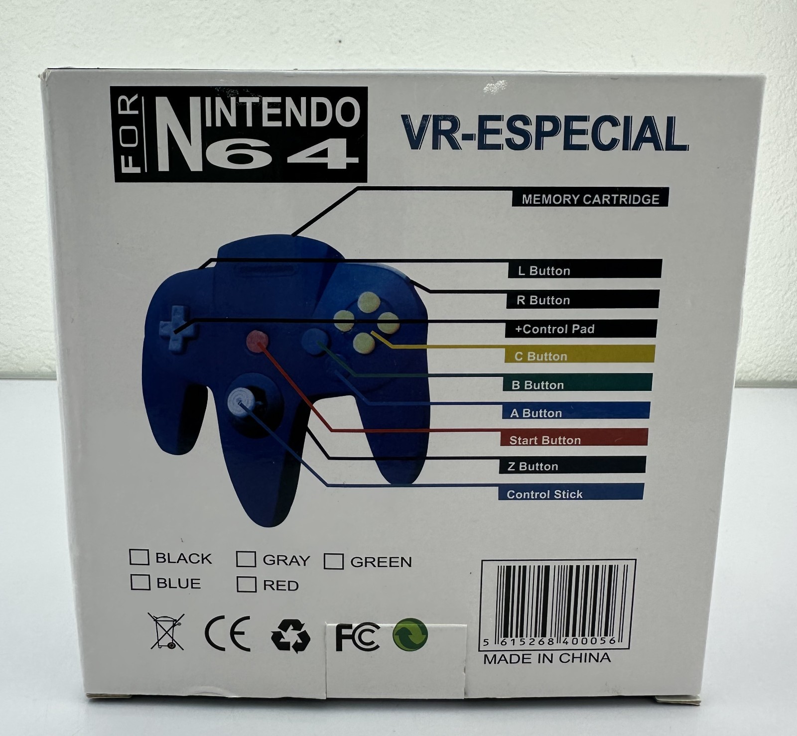 For Nintendo 64 White N64 bit Controller. New