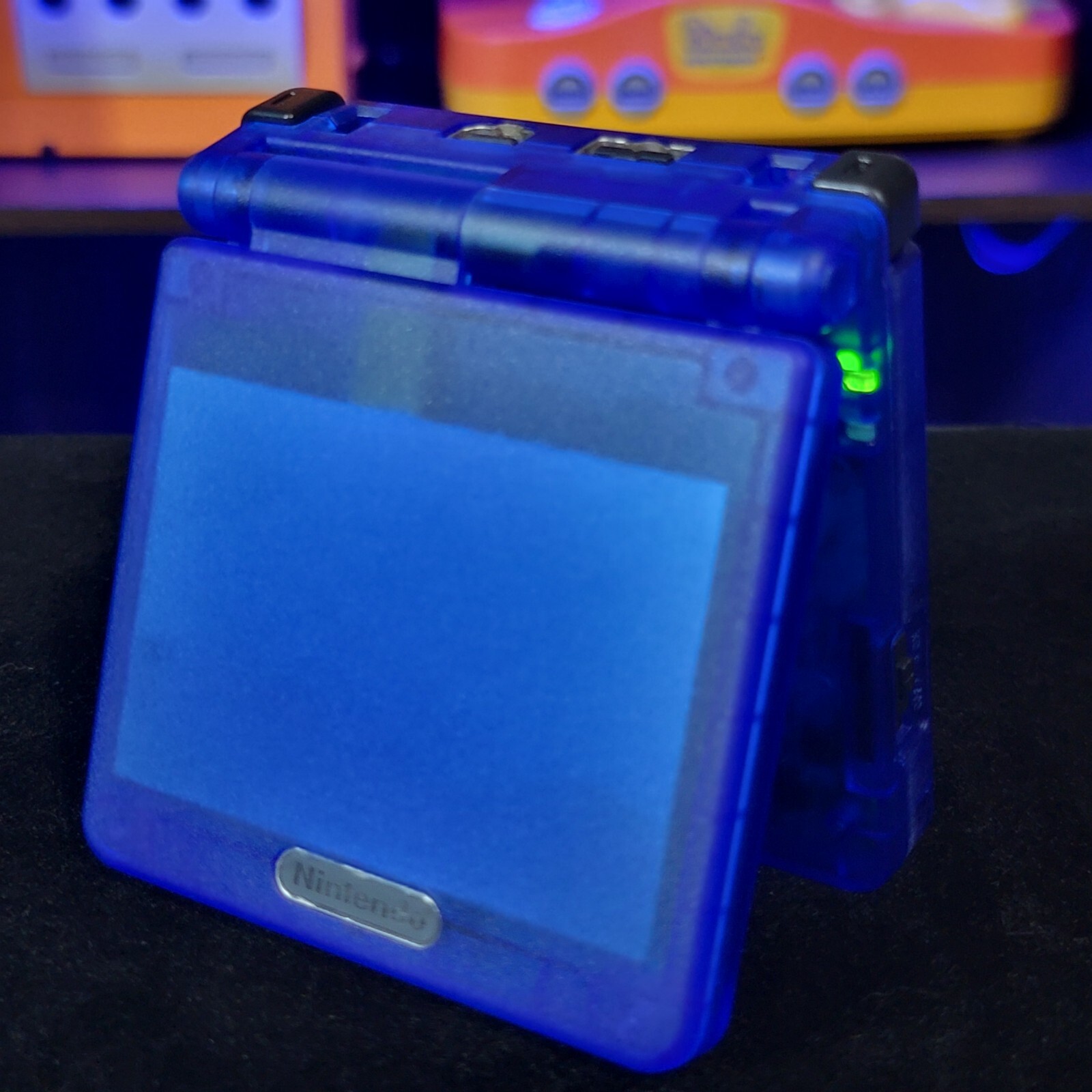 Clear Blue Nintendo Game Boy Advance GBA SP IPS V2 and Usb-C