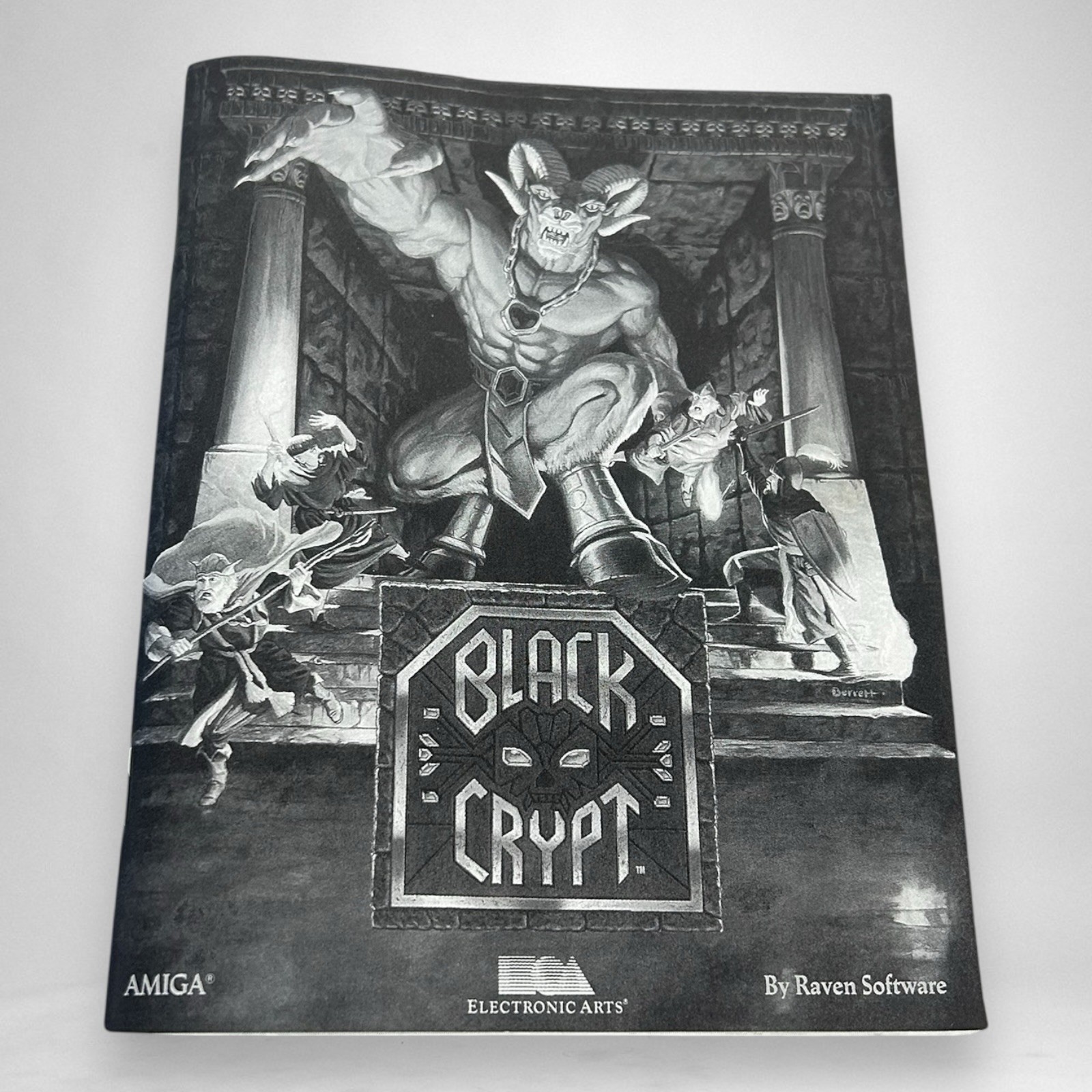Black Crypt Commodore Amiga Big Box Game Complete CIB 3.5″ Floppy