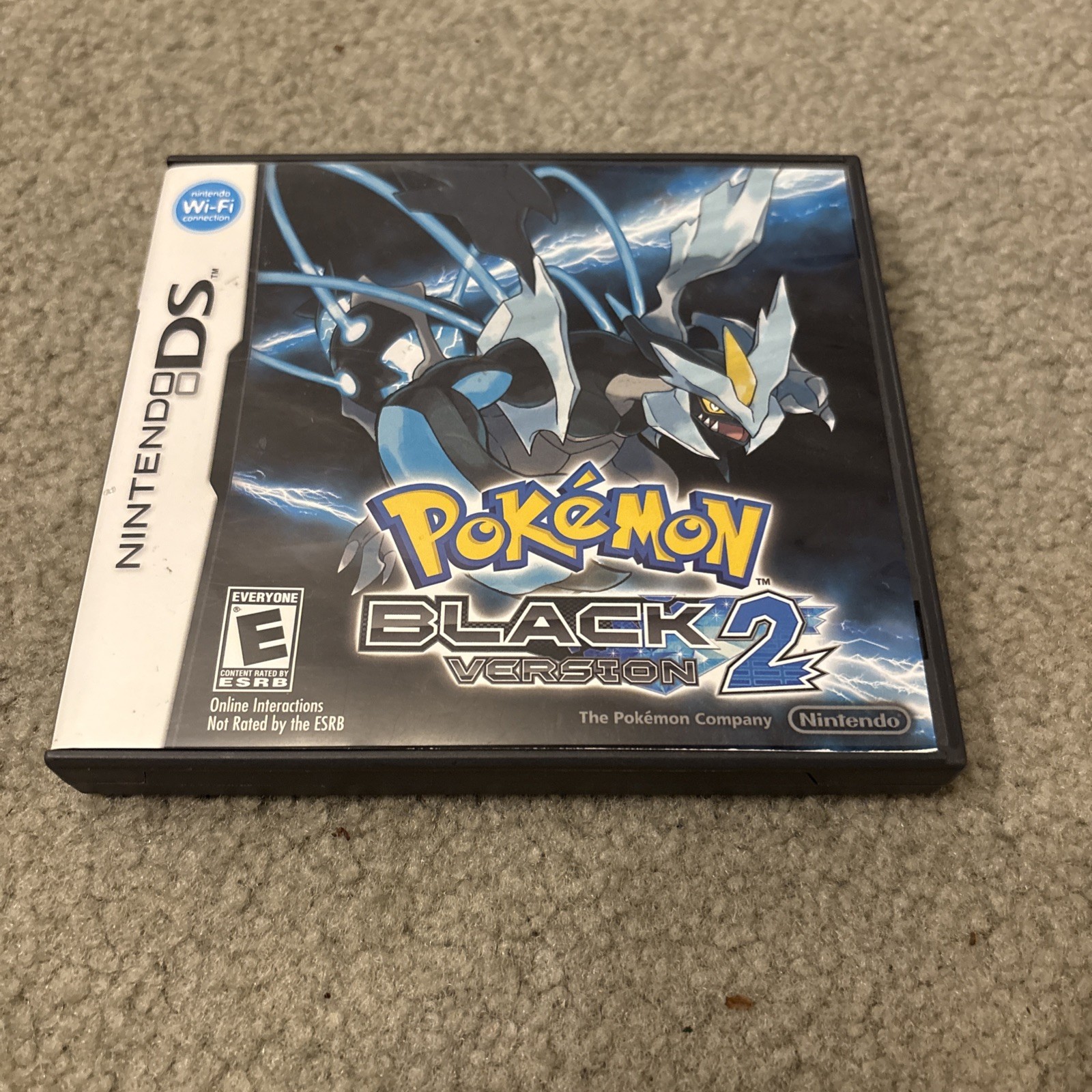 Pokémon Black Version 2 (Nintendo DS, 2012) Case+game No Manual. Tested