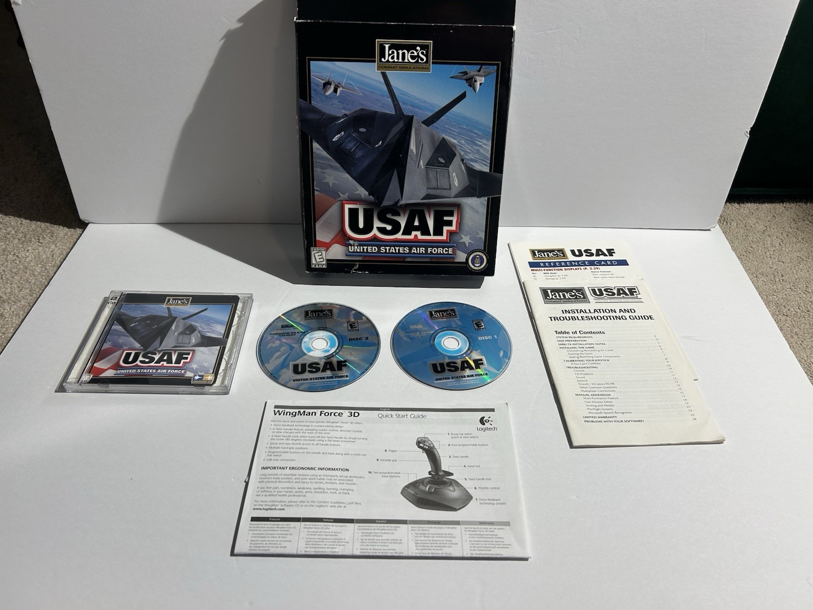 USAF: United States Air Force (PC, 1999) – Used – Unable To Test – For Parts