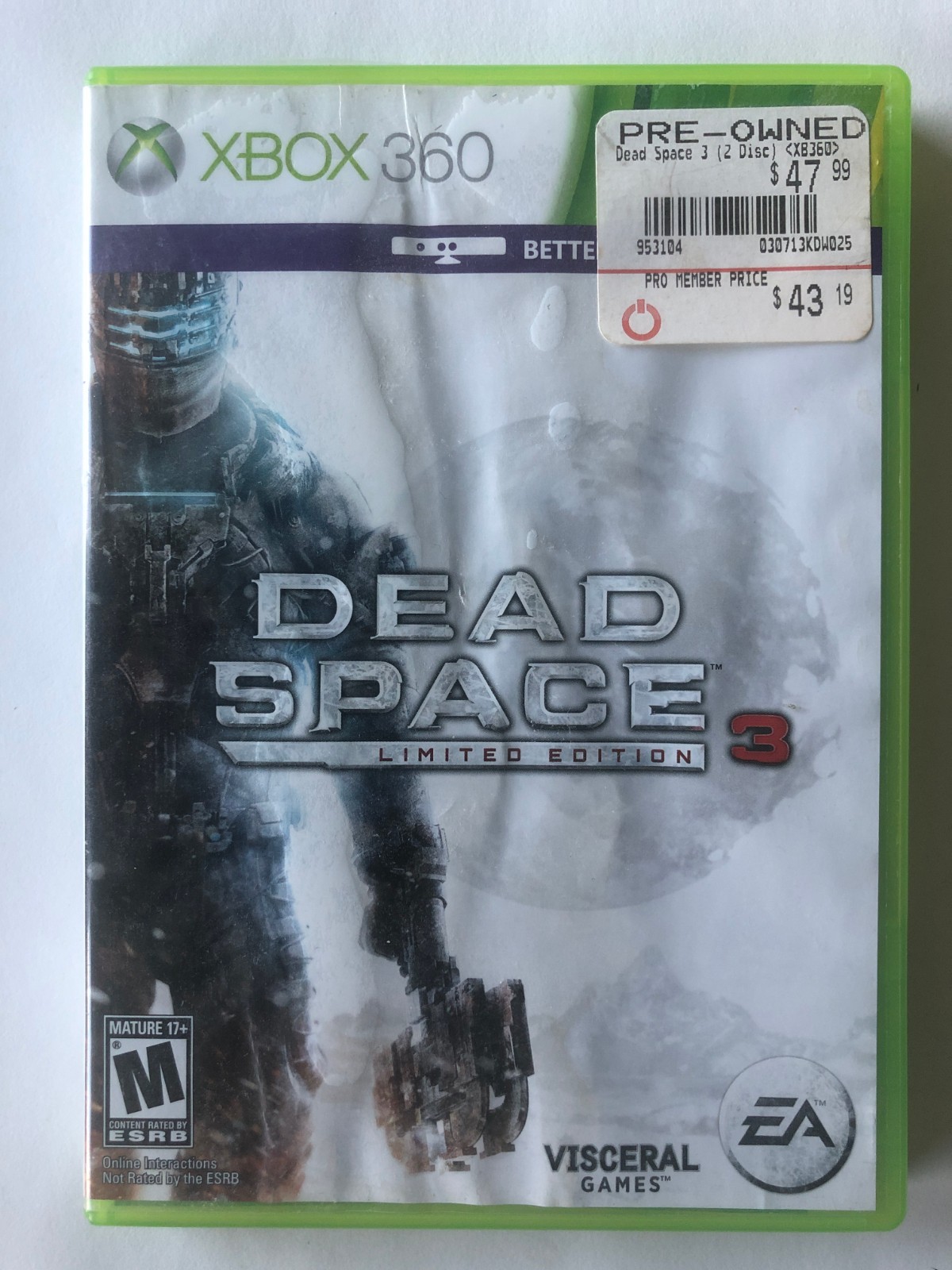 Dead Space 3 Limited Edition Xbox 360 Complete CIB Tested