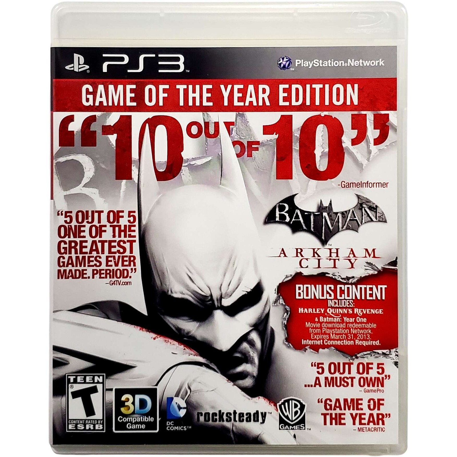 Batman Arkham City Game Of The Year – Sony Playstation 3 PS3 Pristine