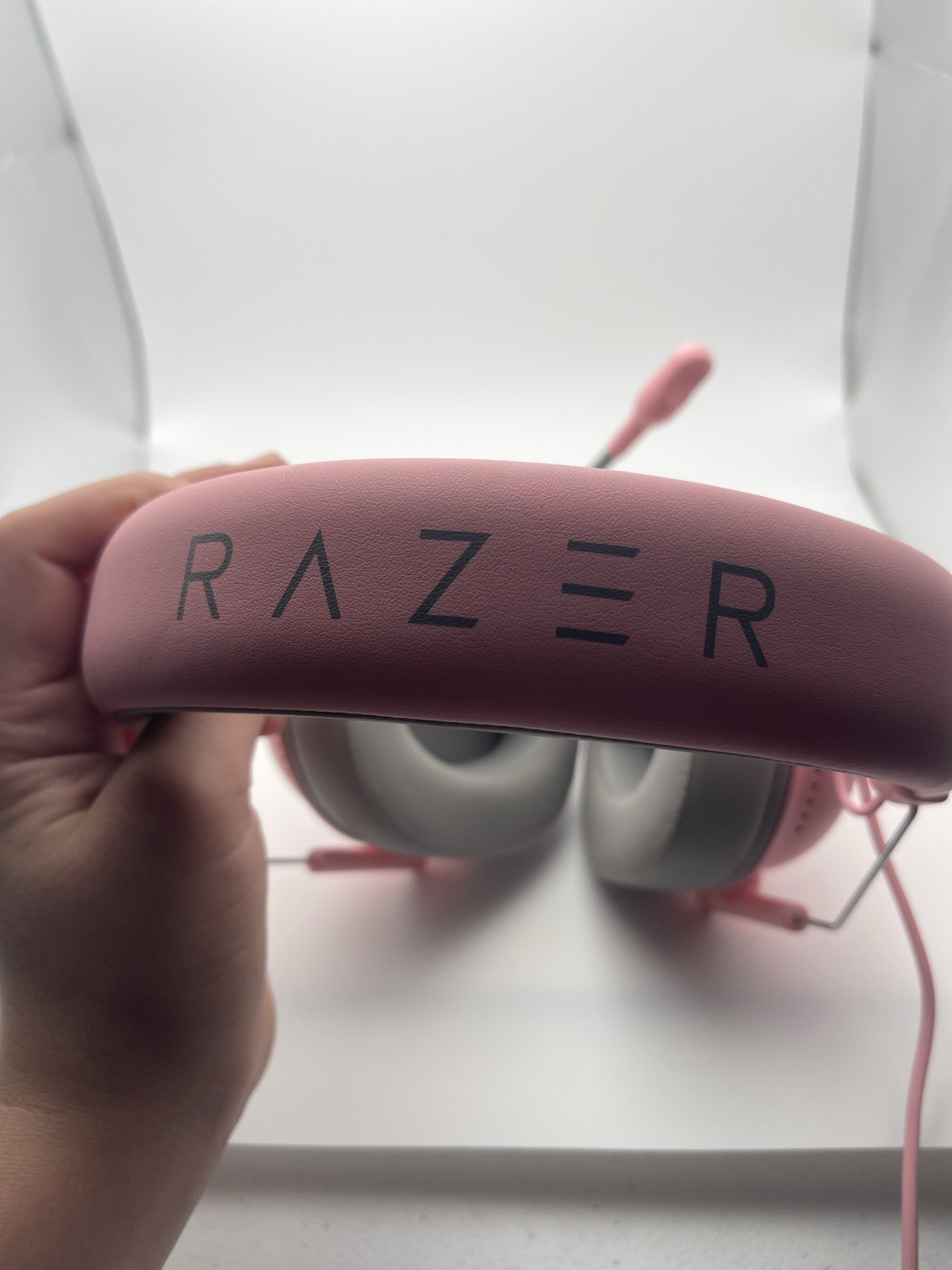 Razer – BlackShark V2 X Wired Gaming Headset – Quartz Pink Good Condition Works