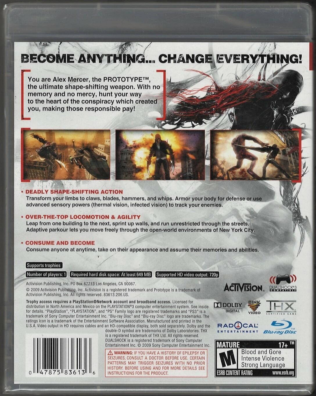 Prototype PS3 (Brand New Factory Sealed US Version) Playstation 3
