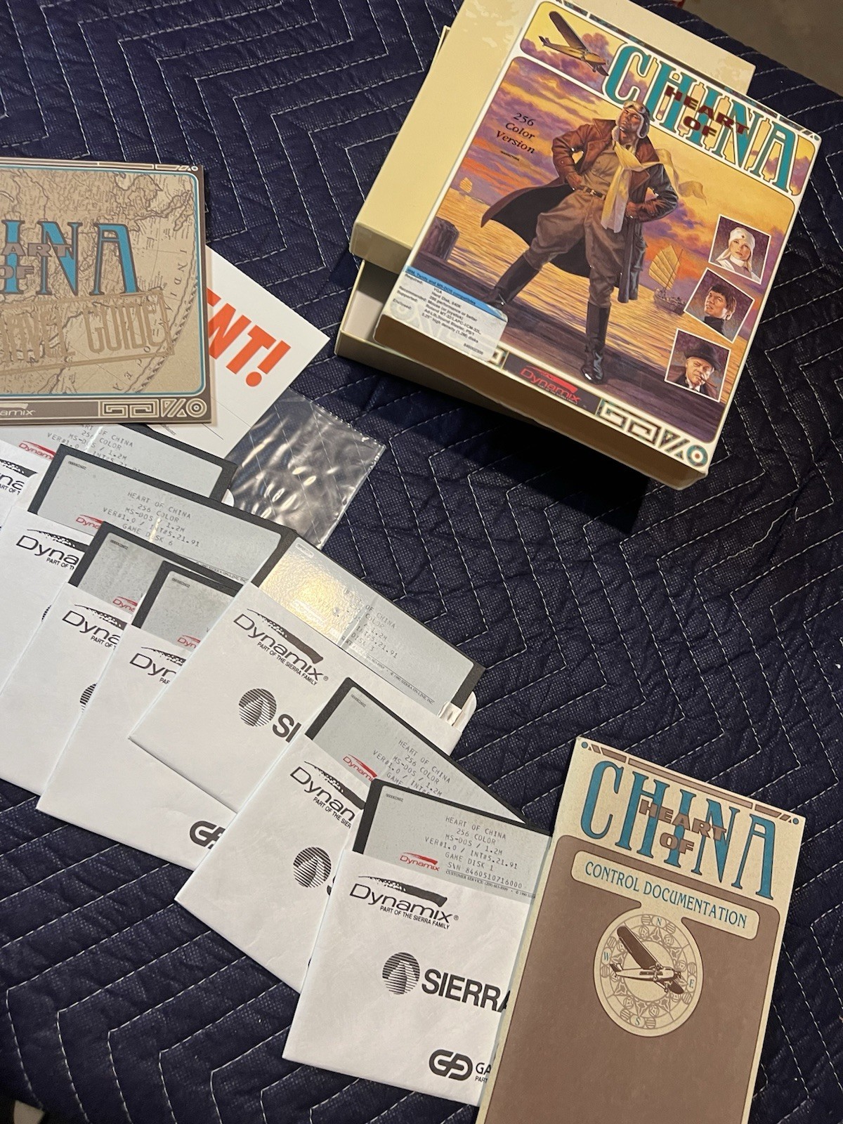 Heart of China Big Box MS-DOS 5.25” 256 Color COMPLETE Sierra Dynamix 1991 CIB