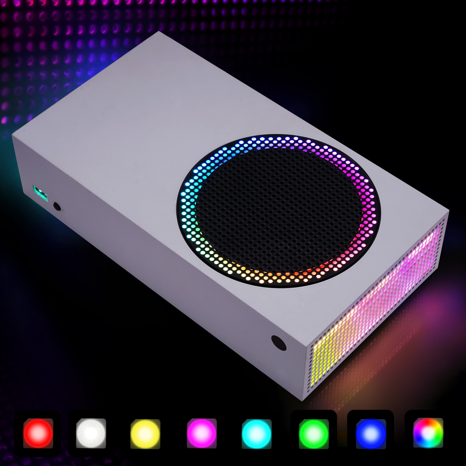 RGB LED Light Strip Kit for Xbox Series S Console DIY Multi Color With IR Remote