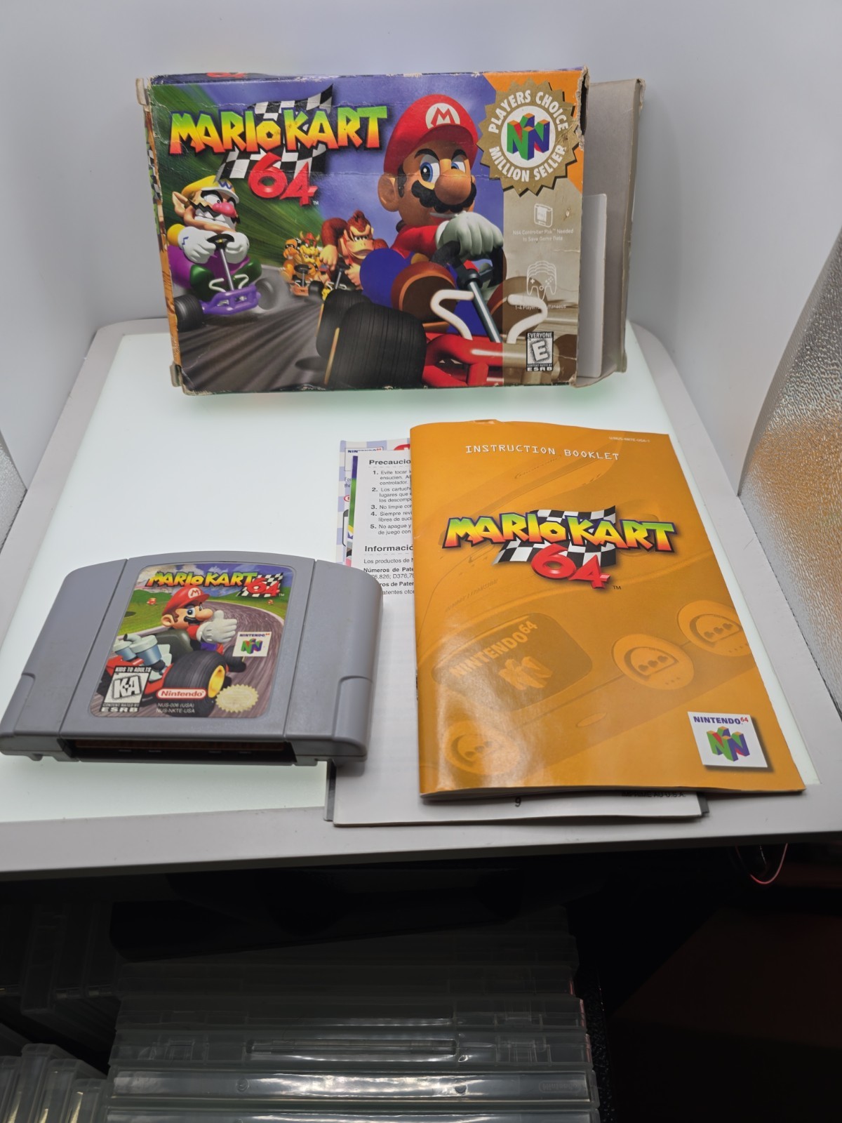 Nintendo Mario Kart 64 N64 w/ Box & Manual, E, NTSC-U/C (US/CA) 1997