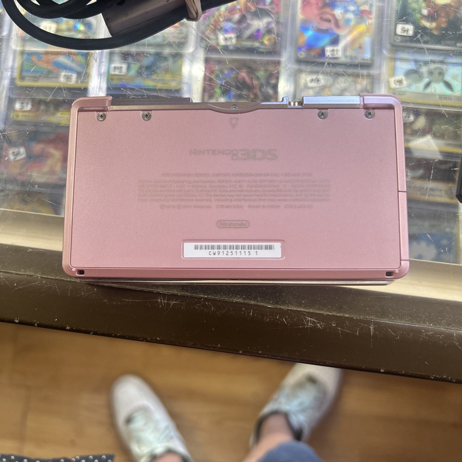 Nintendo 3DS Pearl Pink Handheld Handheld Console System CTR-001 Read Descrip