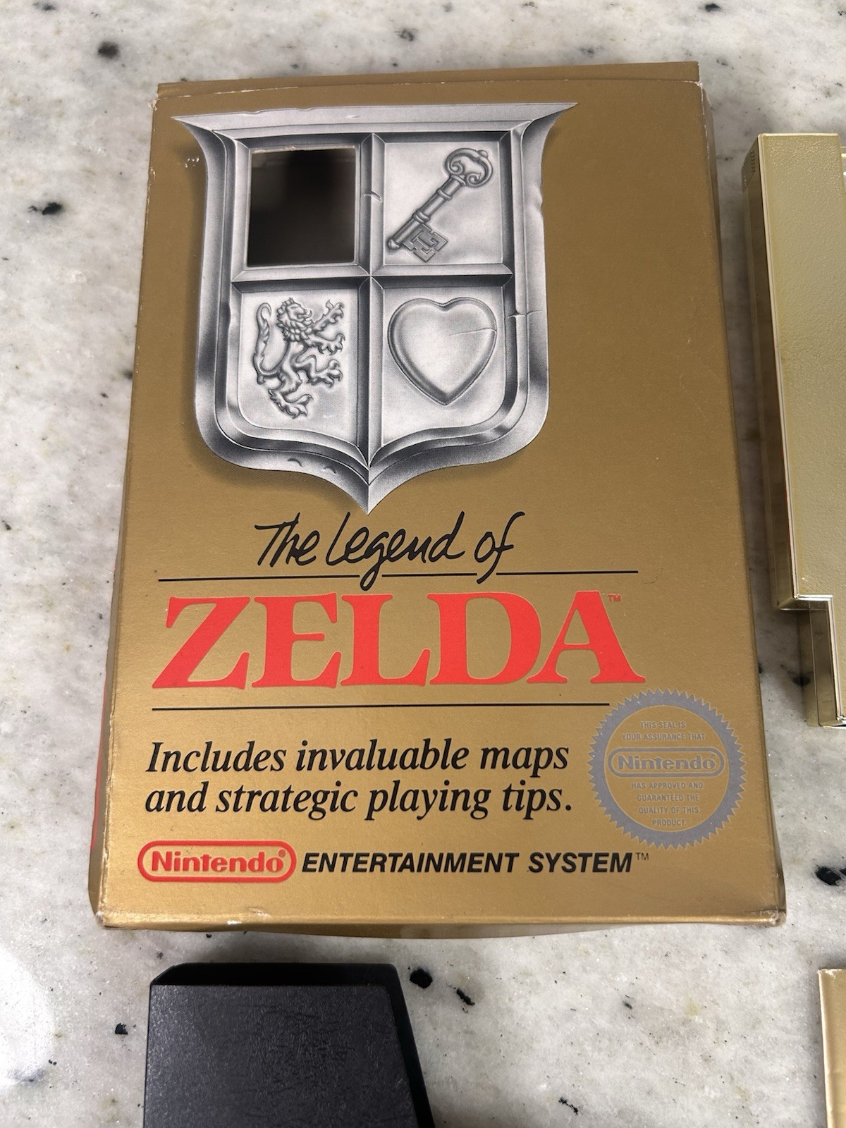 The Legend of Zelda Gold NES CIB Complete in Box w/ Manual & Sleeve 5screw