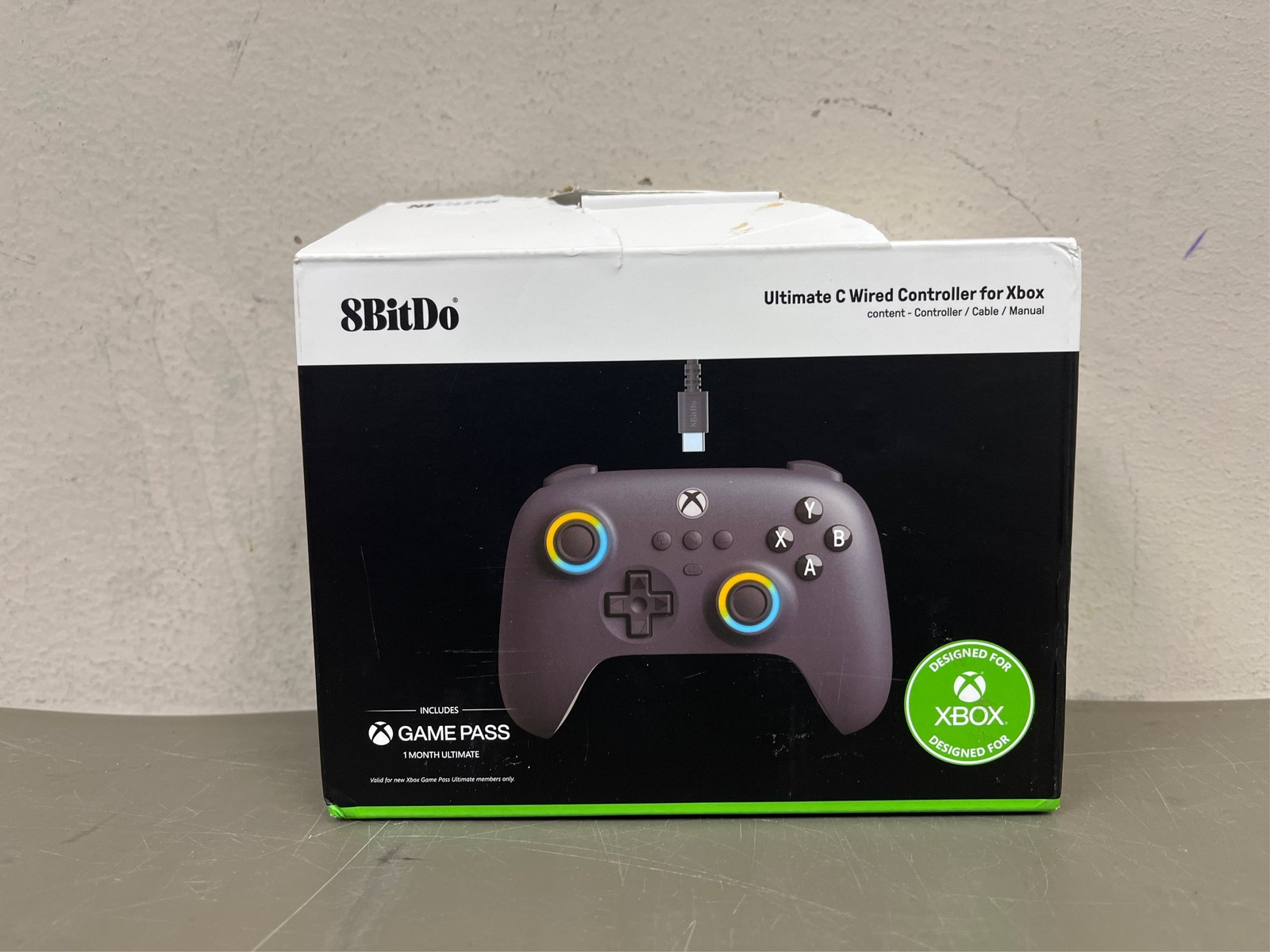 8BitDo Ultimate C Wired Controller for Xbox – Dark Gray+ Game Pass Code