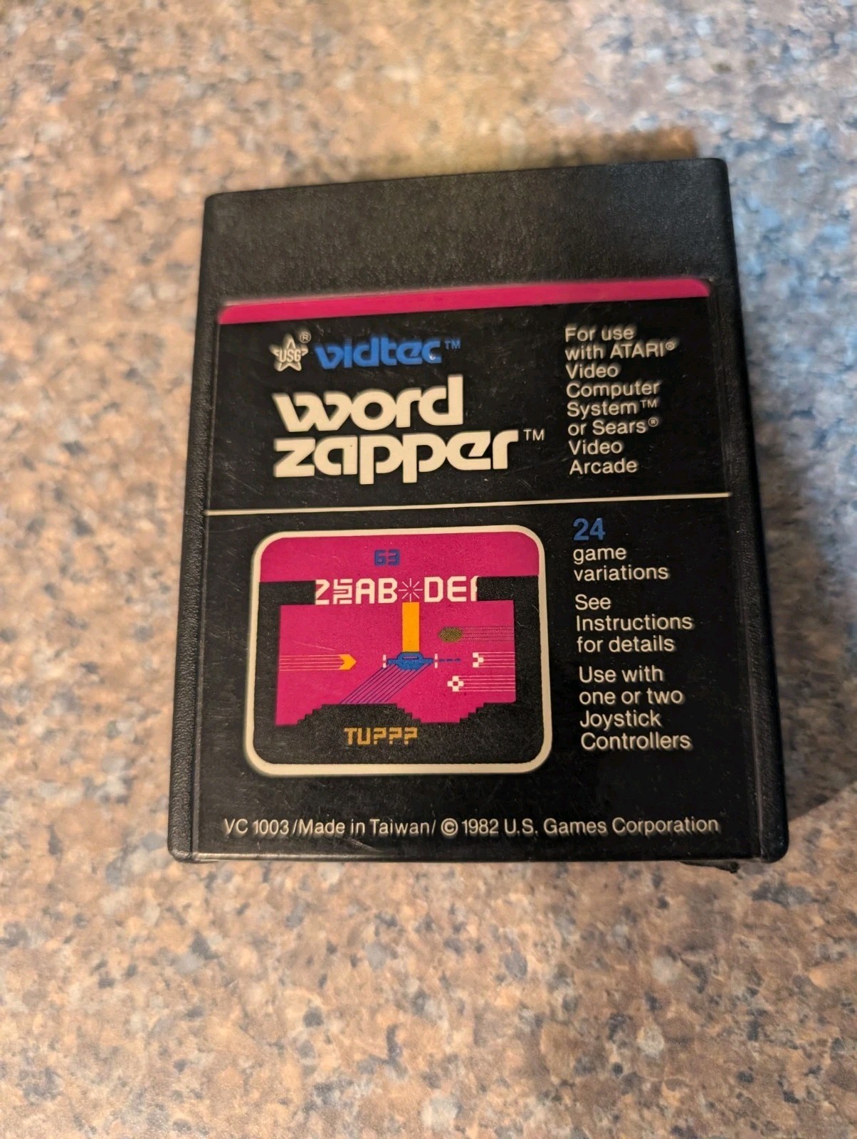 Atari 2600 Word Zapper Tested Combine Ship