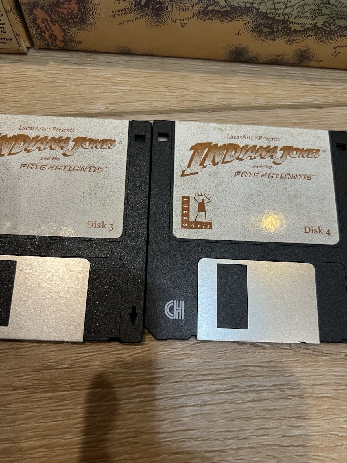 Indiana Jones and the Fate of Atlantis Big Box PC 3.5″ Very Good w/ Ref Card