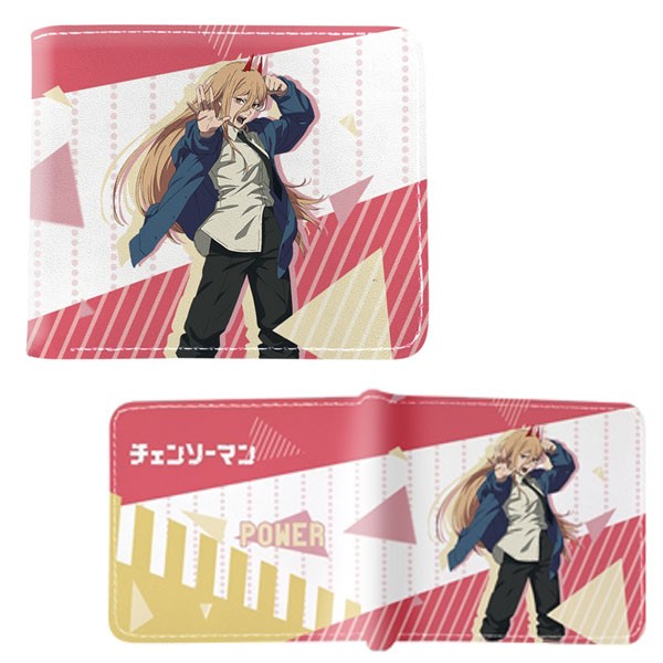 Chainsaw Man Bi-Fold Wallet – POWER STYLE A New (Pawa Anime 4×5″ Billfold)
