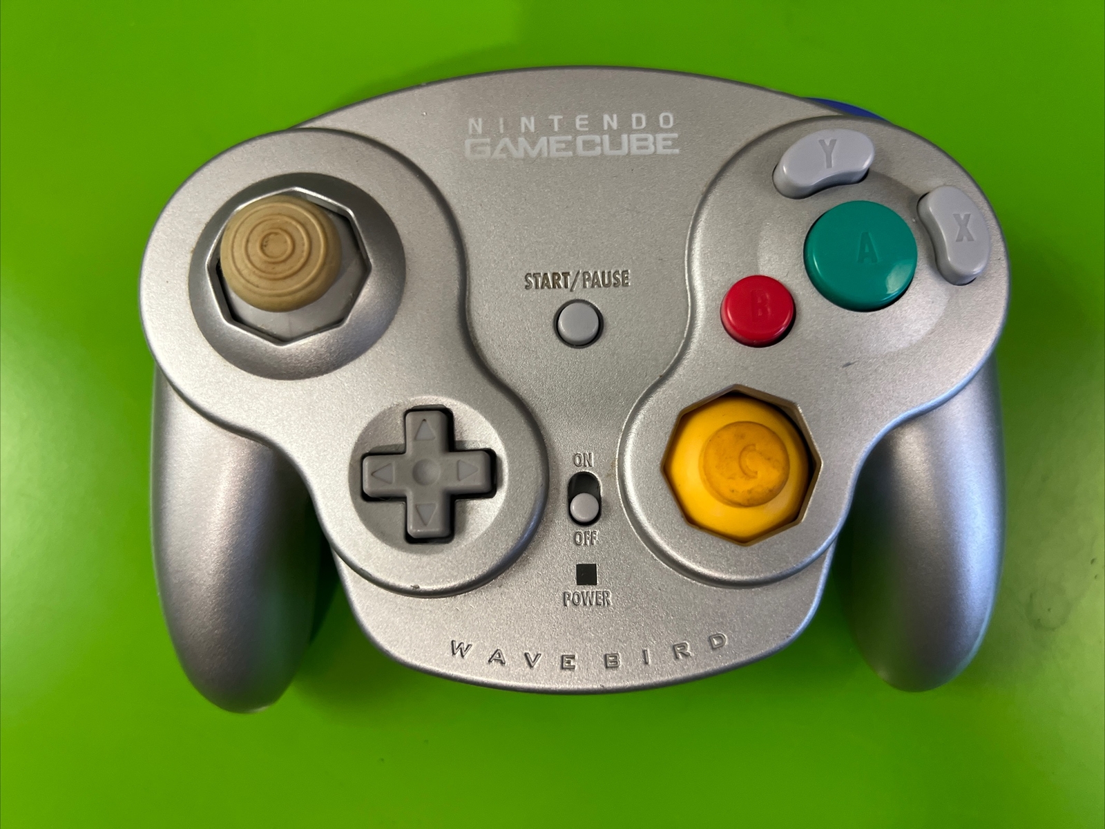Nintendo Gamecube Wavebird Wireless Controller – Platinum No Receiver