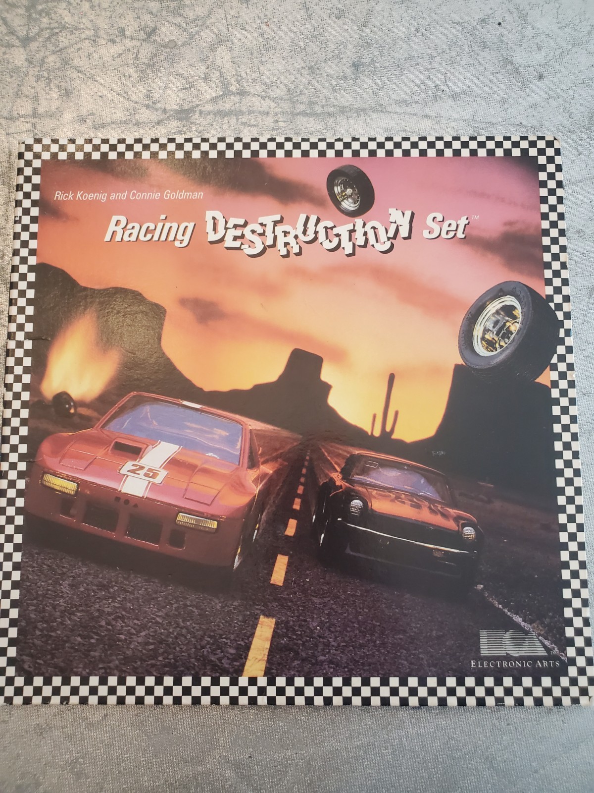 Racing Destruction Set by Electronic Arts for Atari PC 1985 floppy Untested