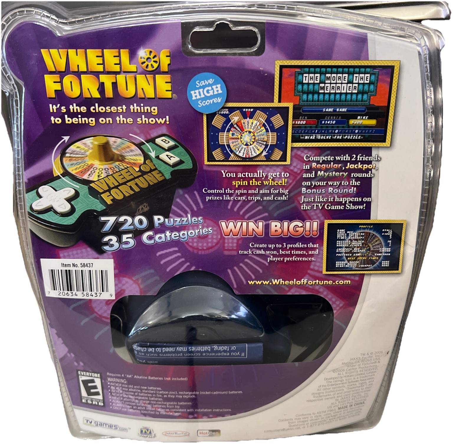 Wheel of Fortune TV Games Jakks Pacific (TV game systems, 2006) see photos
