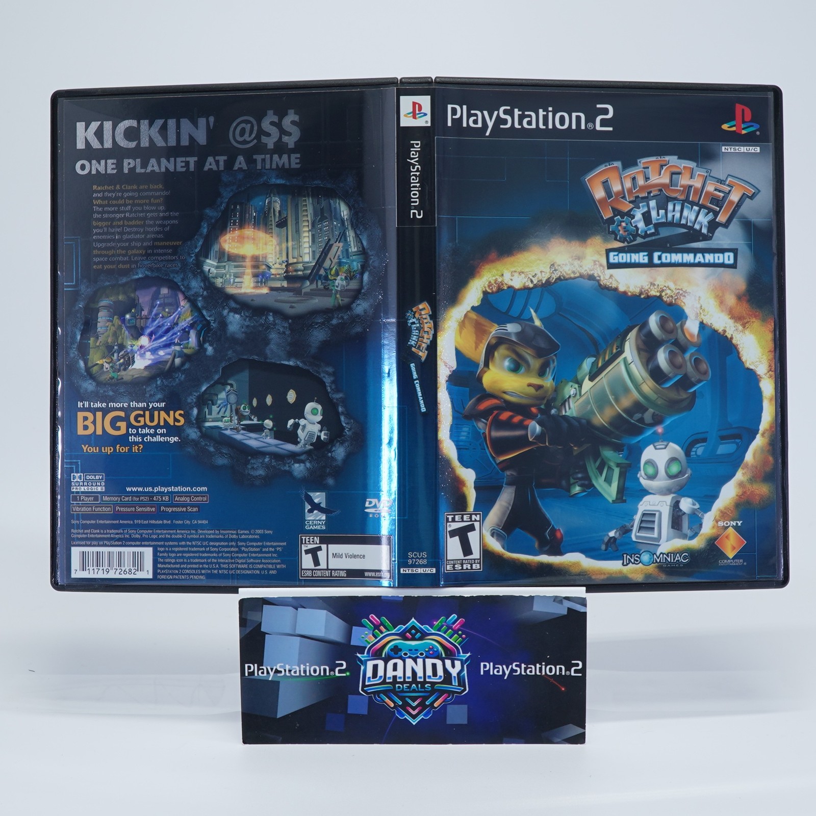 Ratchet & Clank Going Commando PS2 Black Label – CIB W/ Manual – PlayStation 2