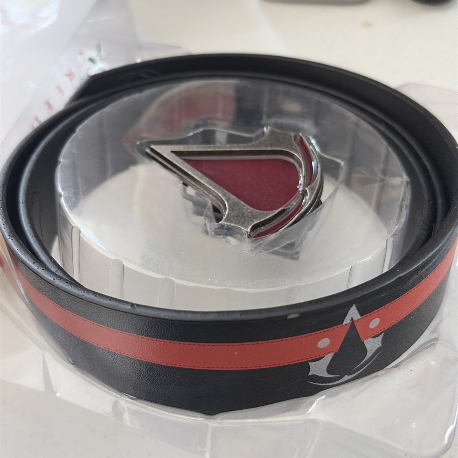 Assassin’s Creed RARE RED Silver Belt Buckle