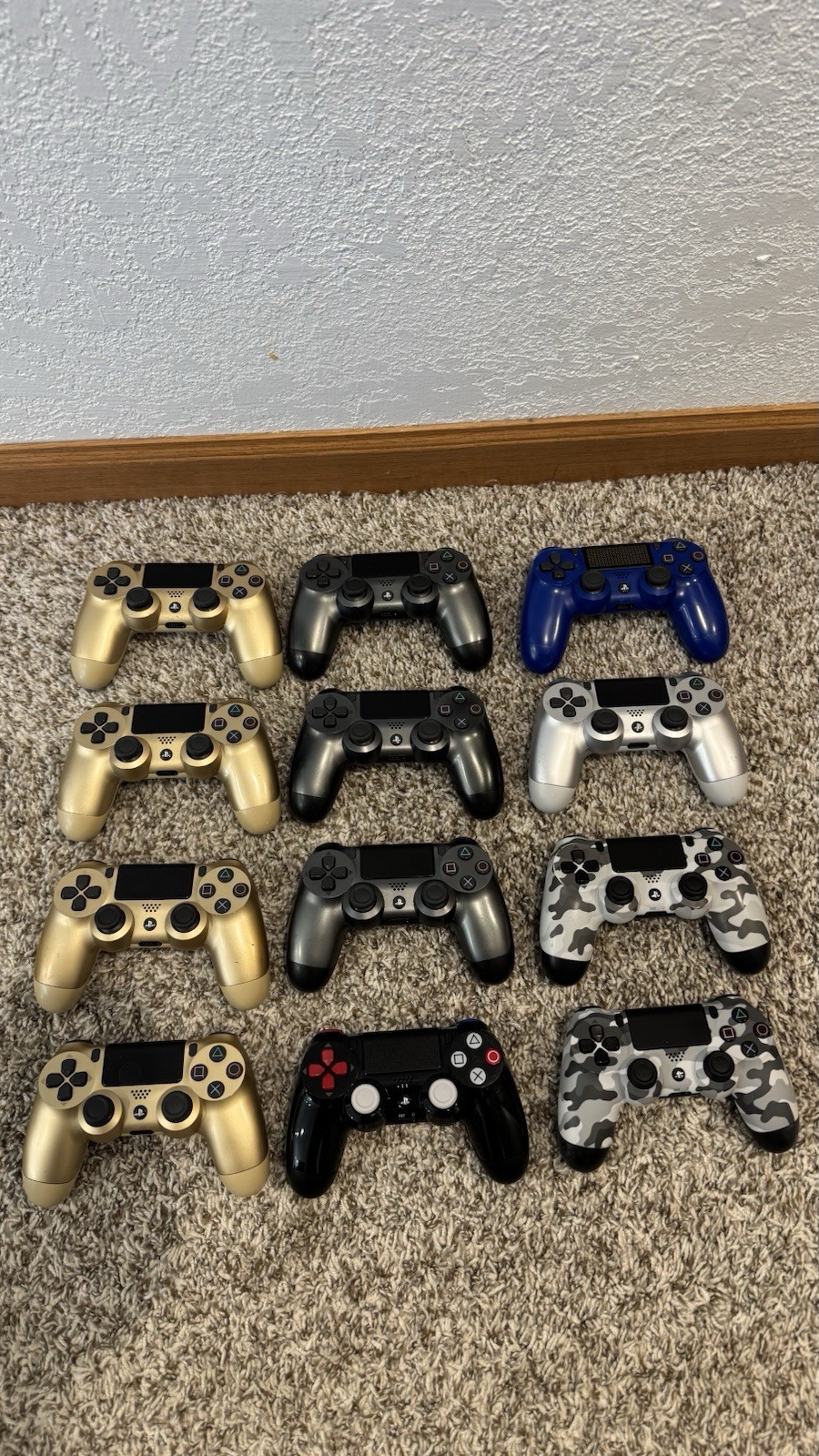 PlayStation 4 Dualshock Wireless Controllers Lot – Tested (12)