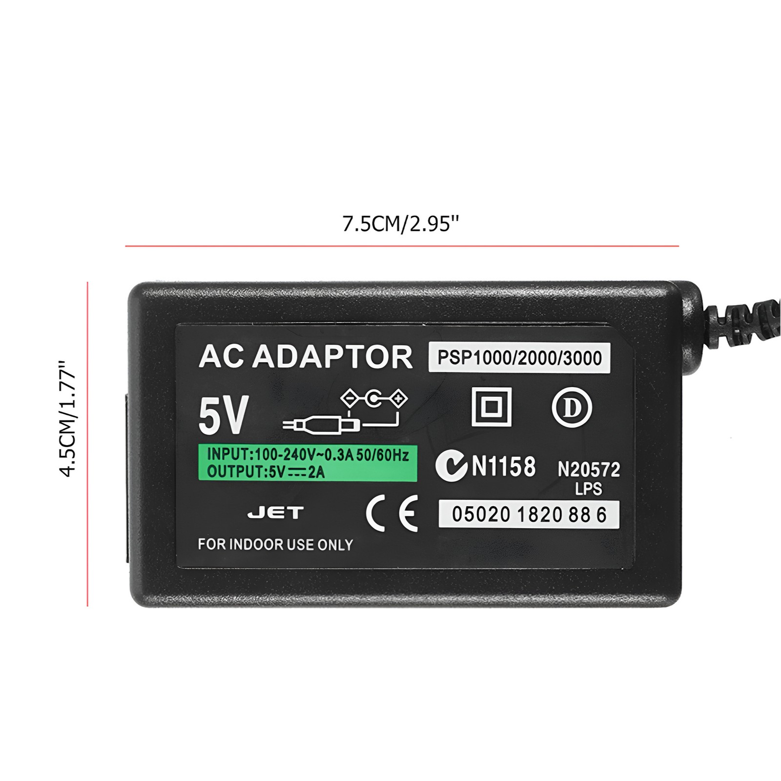 AC Adapter Home Wall Charger Power Supply For SONY PSP 1000 2000 3000 Slim Lite