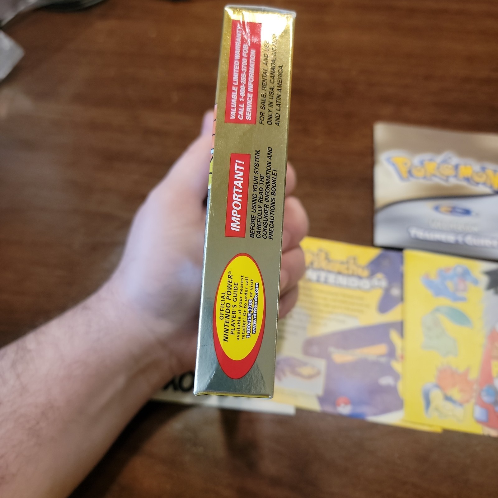 Pokemon Gold Version (Nintendo Game Boy Color) Complete CIB – Tested – Authentic